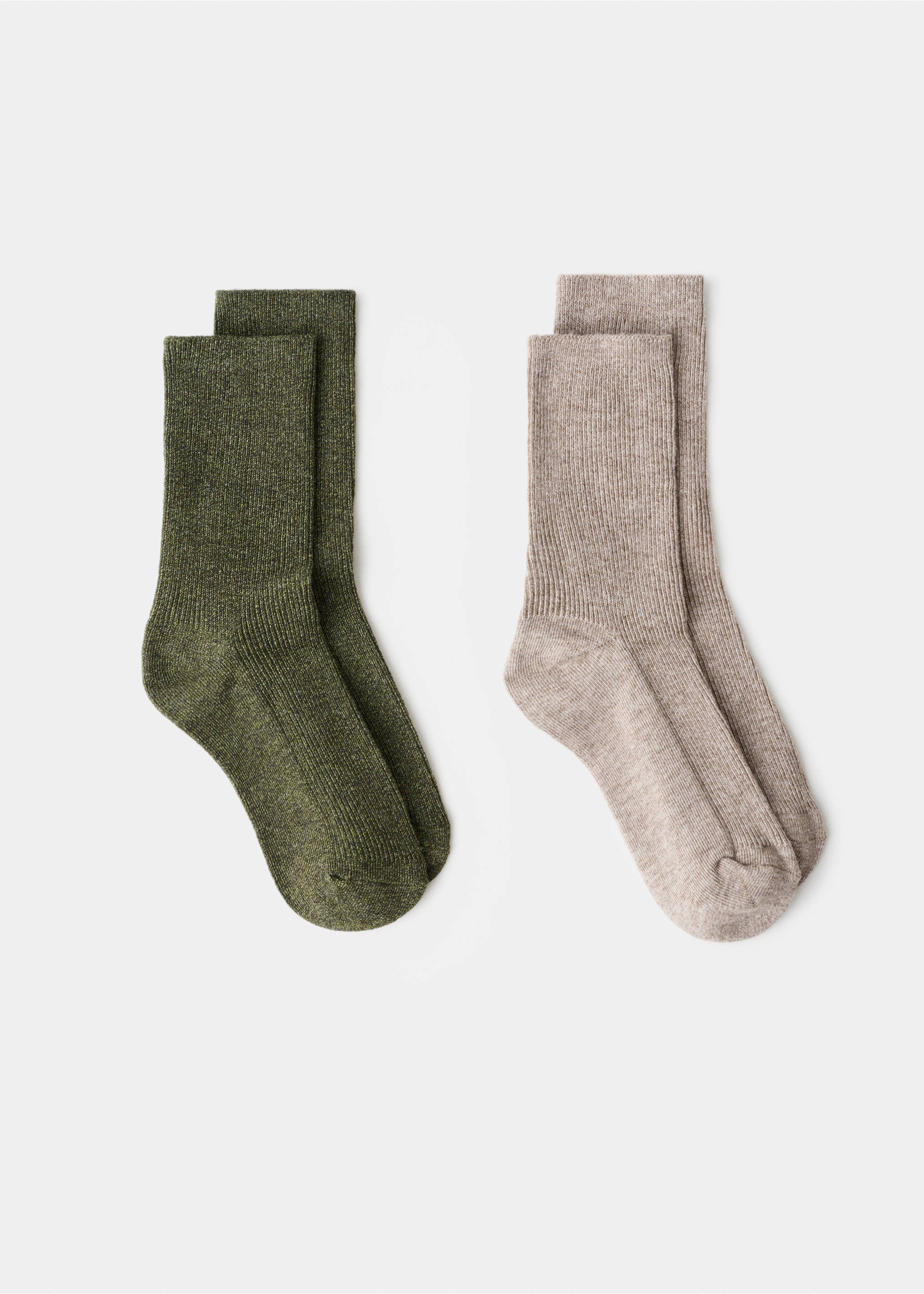 2 pack patterned socks - Article without model, Forest Green. Ref: 17027801-00.