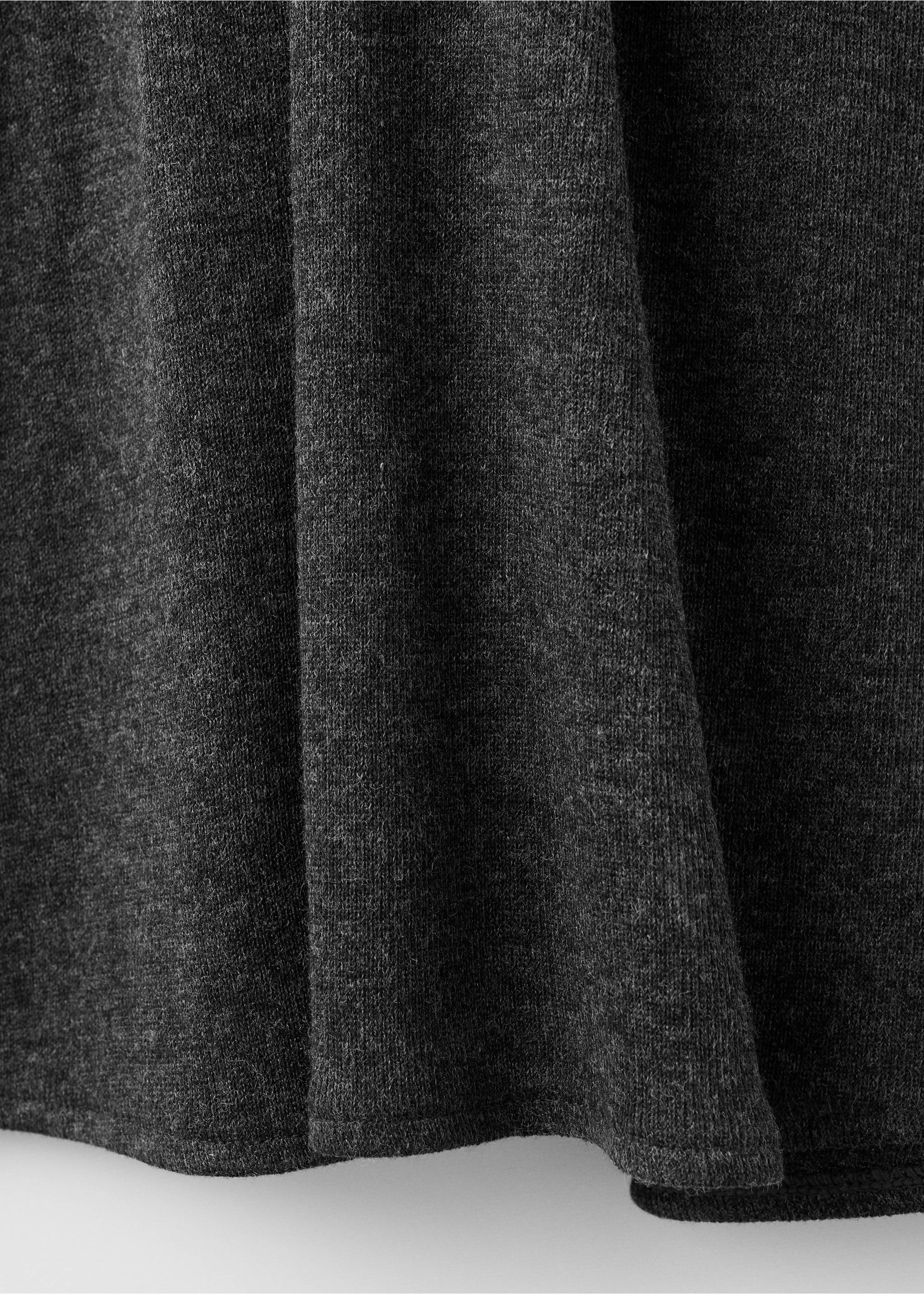Fine-knit dress with metallic detail - Details of the article 0, Grey. Ref: 17027807-00.