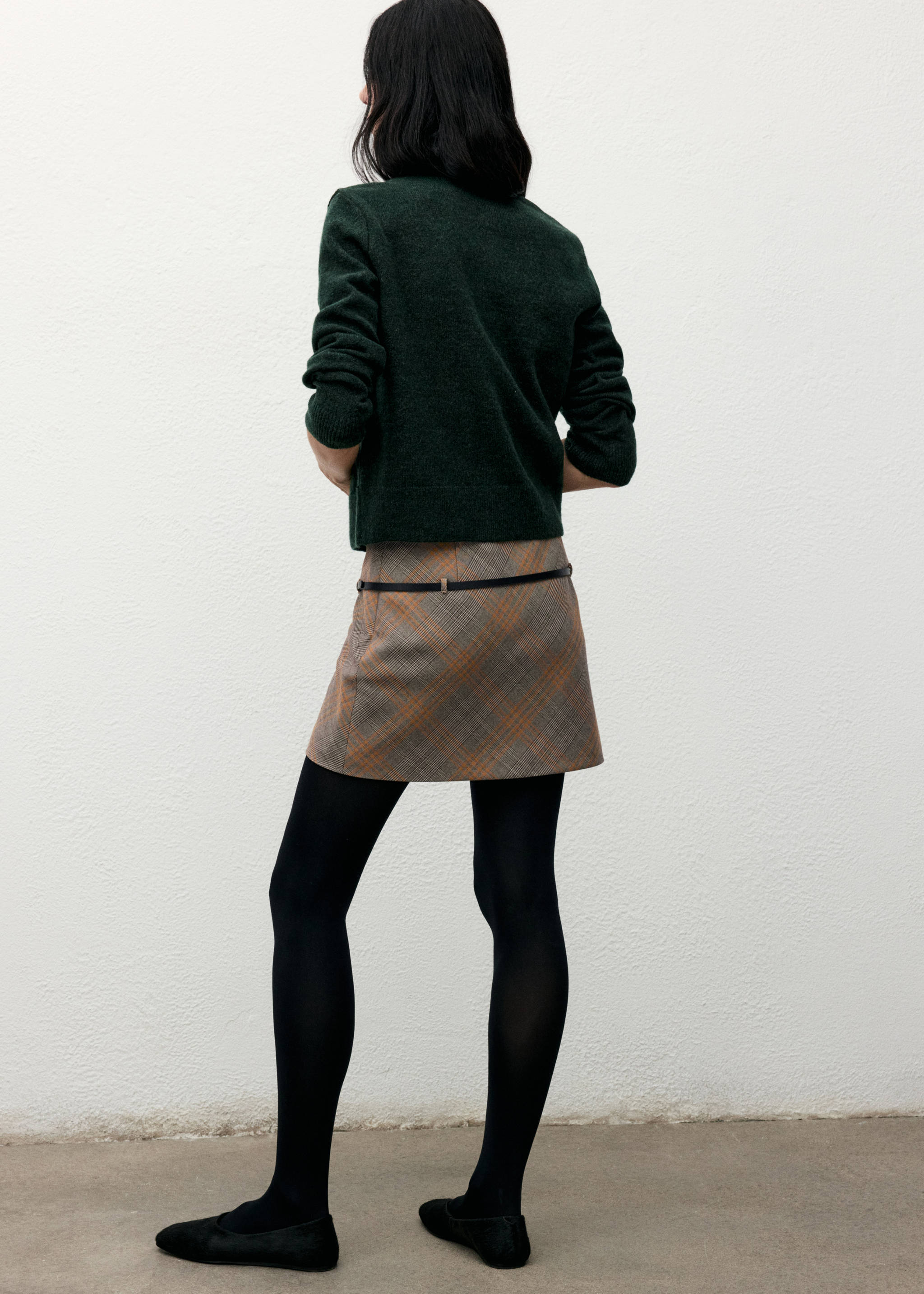 Knitted button cardigan - Reverse of the article