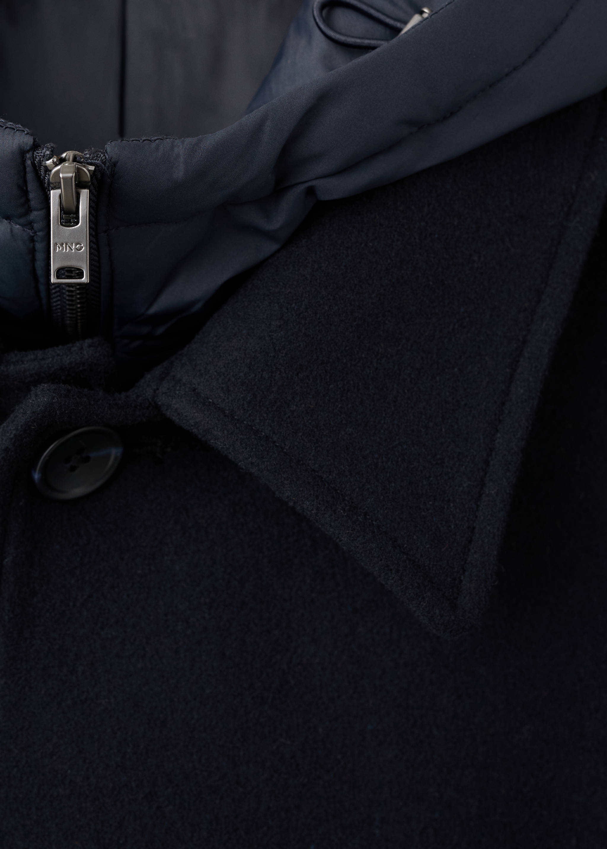 Detachable hood wool coat - Details of the article 8