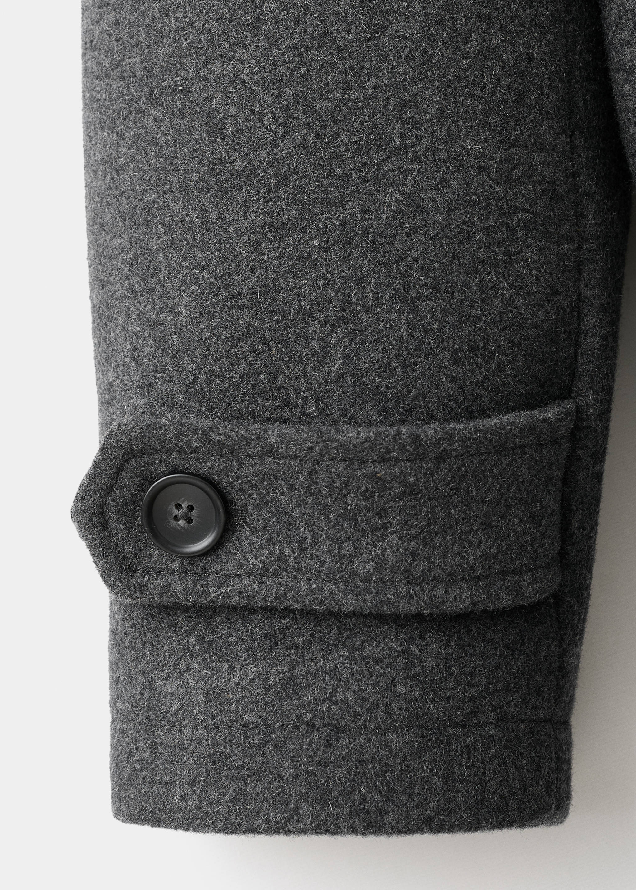 Detachable hood wool coat - Details of the article 0