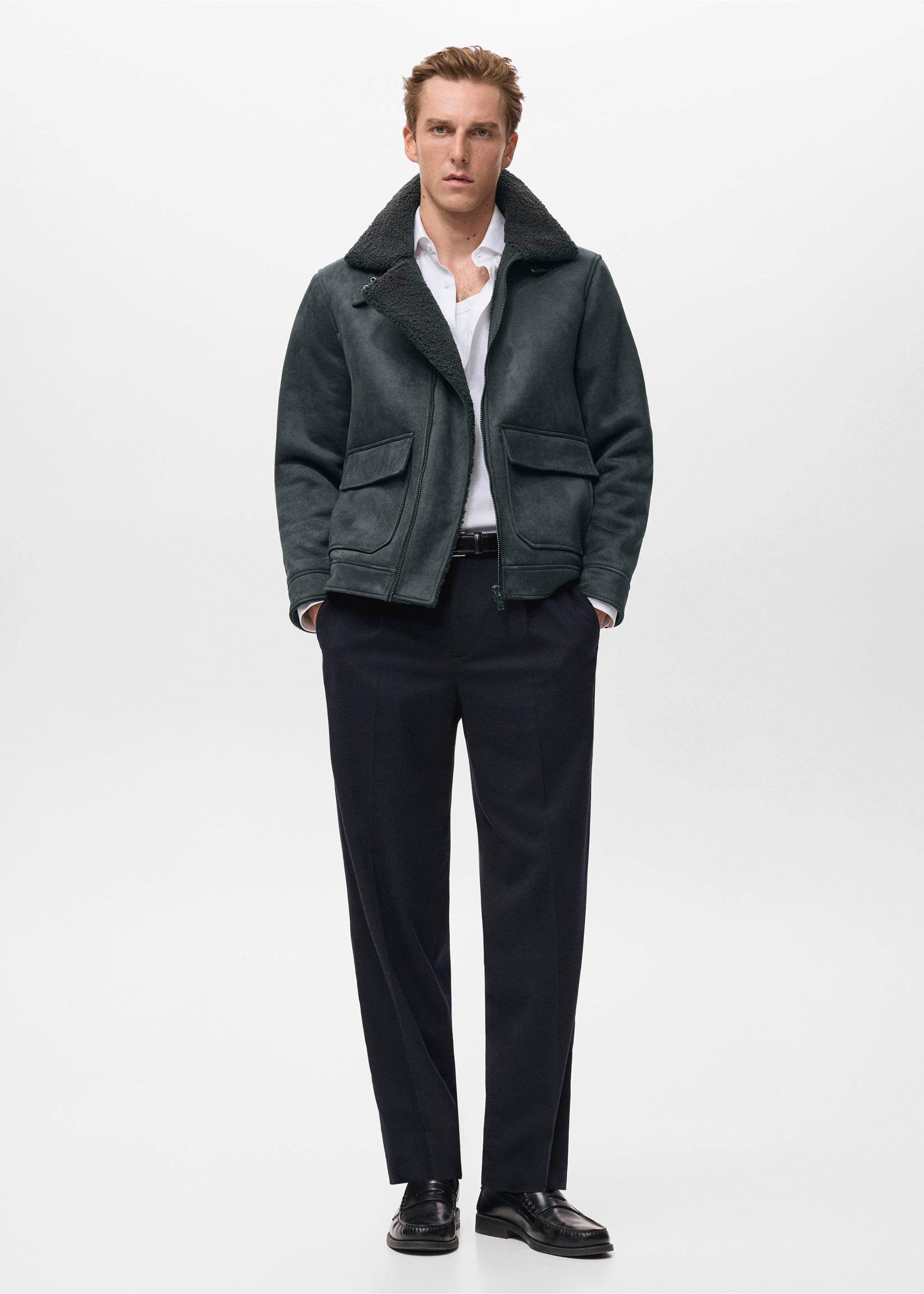 Double face jacket with fleece lining - General plane, Grey. Ref: 17027890-00.