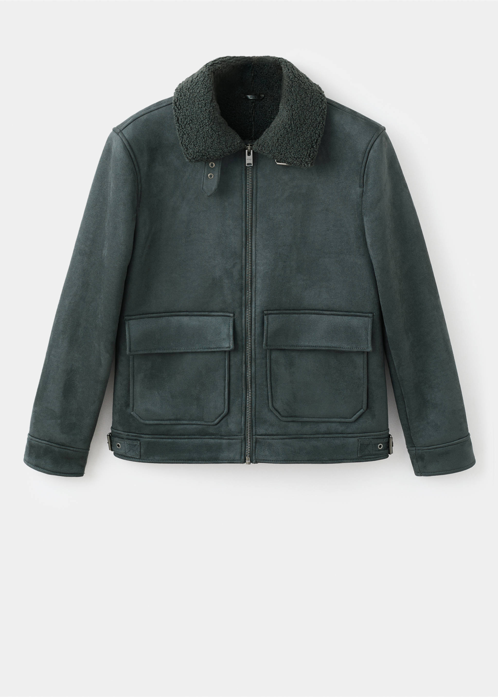 Double face jacket with fleece lining - Article without model, Grey. Ref: 17027890-00.