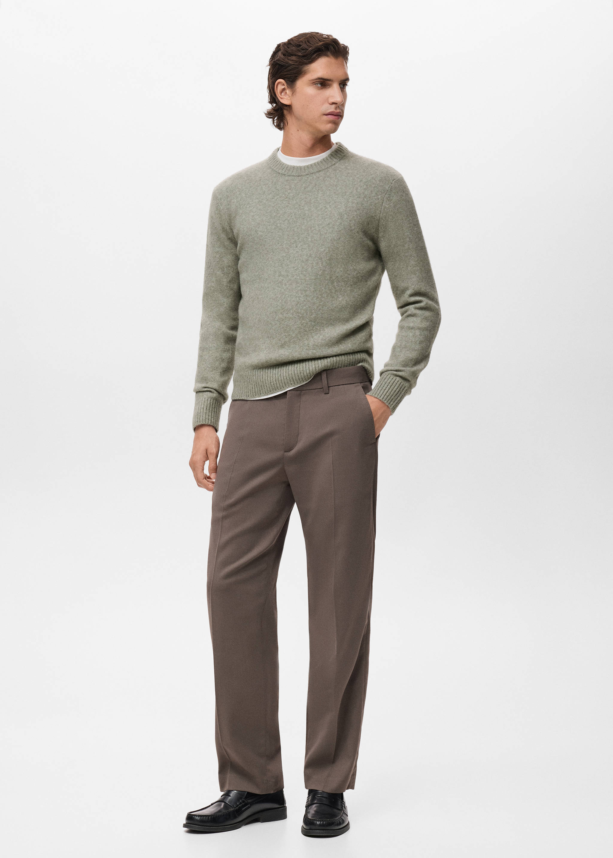 Wool and alpaca-blend sweater - General plane