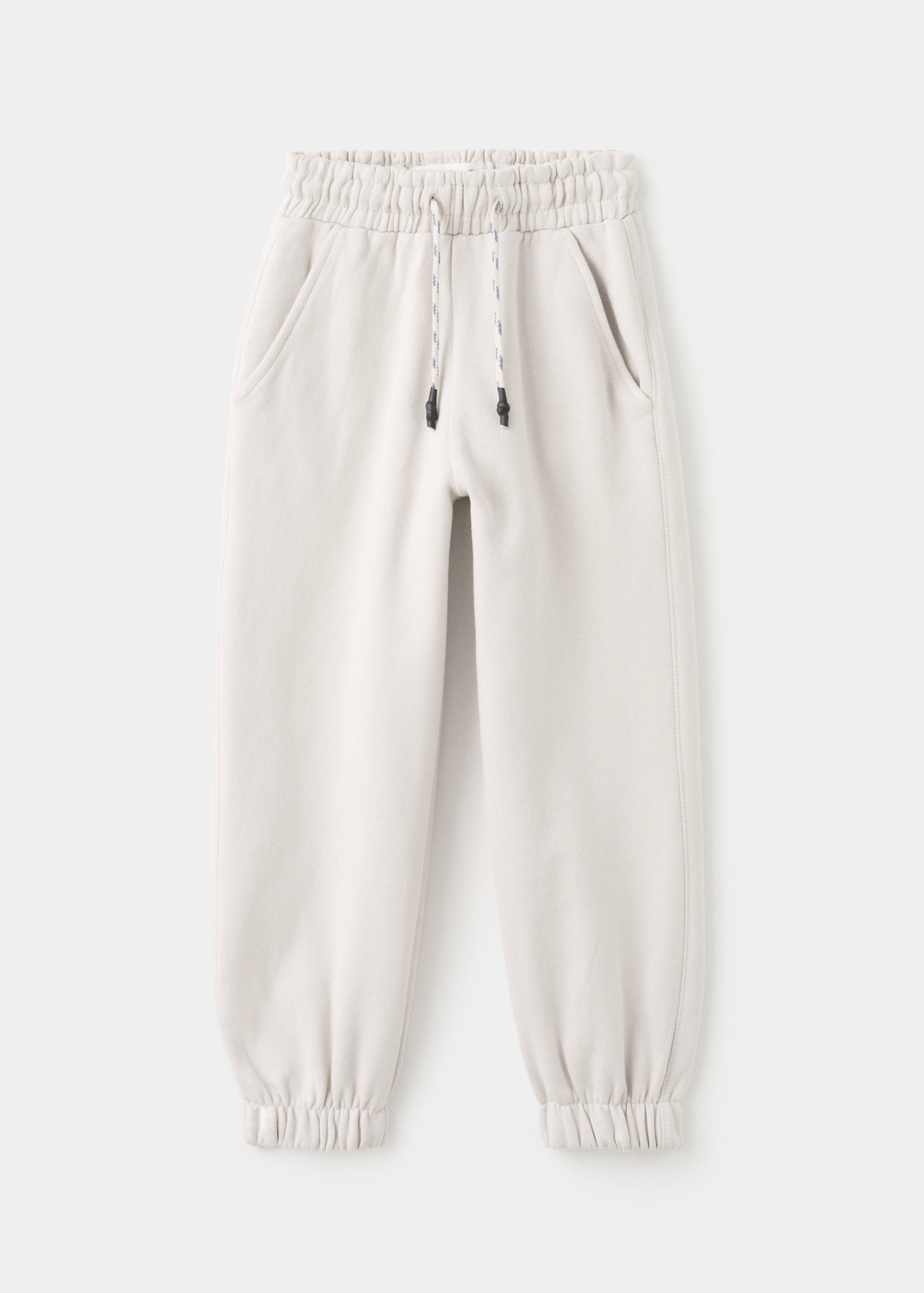 Bavlněné kalhoty jogger se šňůrkou - Zboží bez modelu