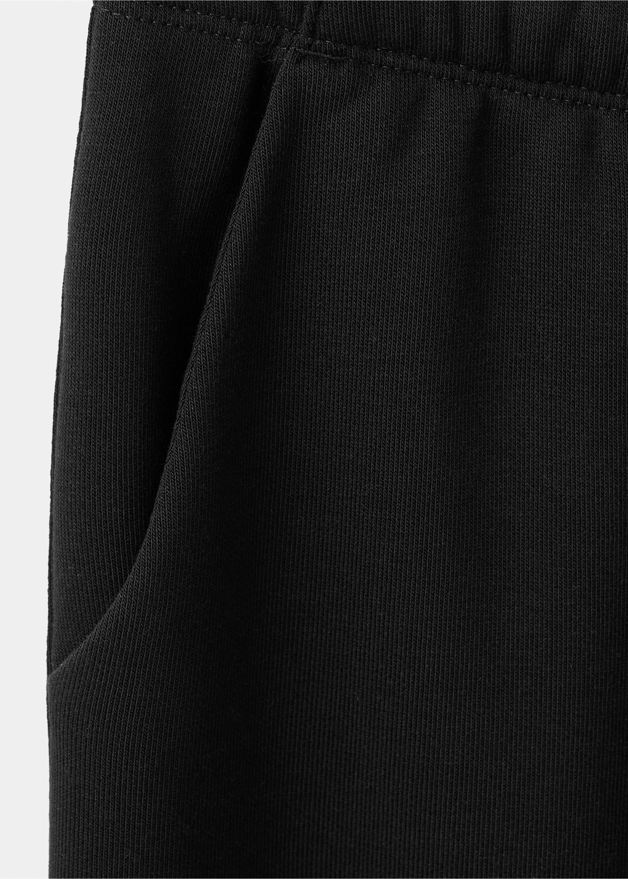 Cargo joggers with drawstring - Details of the article 0, Black. Ref: 17027901-00.