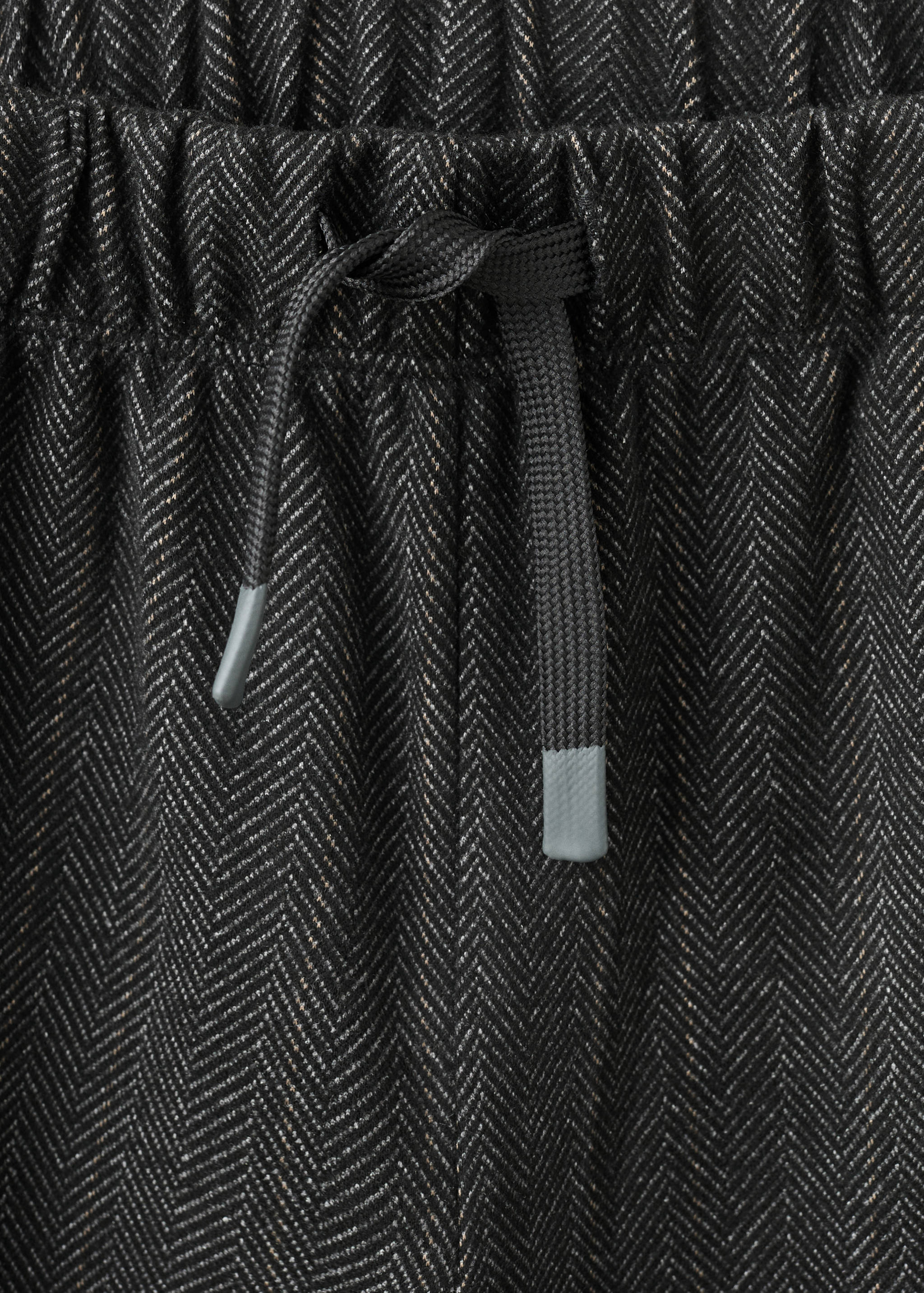 Herringbone straight trousers - Details of the article 8