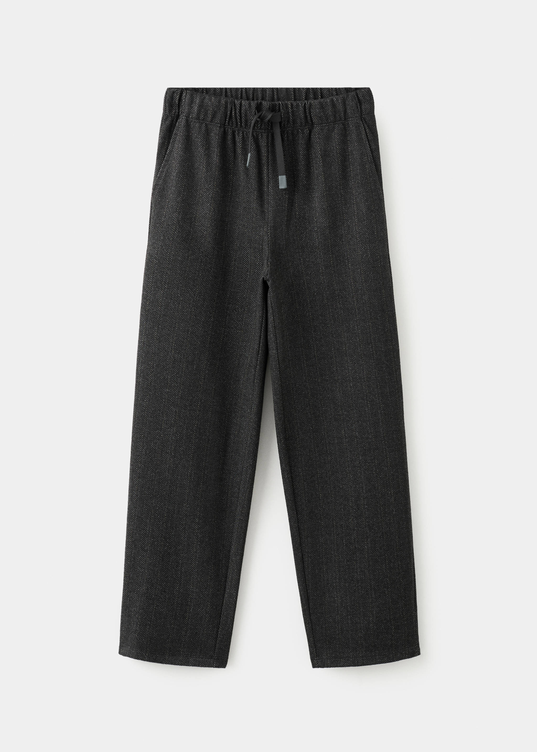 Herringbone straight trousers - Article without model
