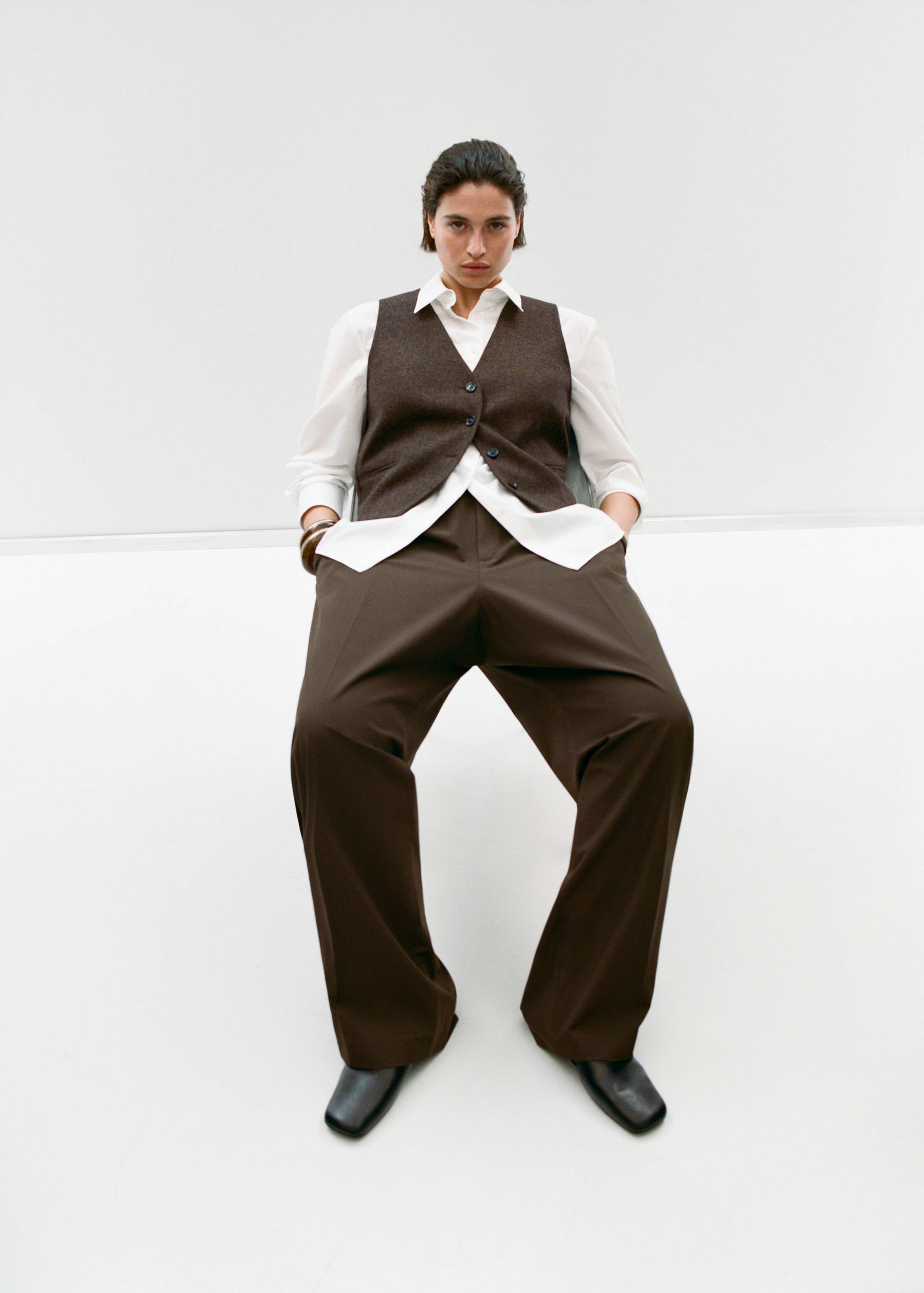 Speckled wool waistcoat - Details of the article 3
