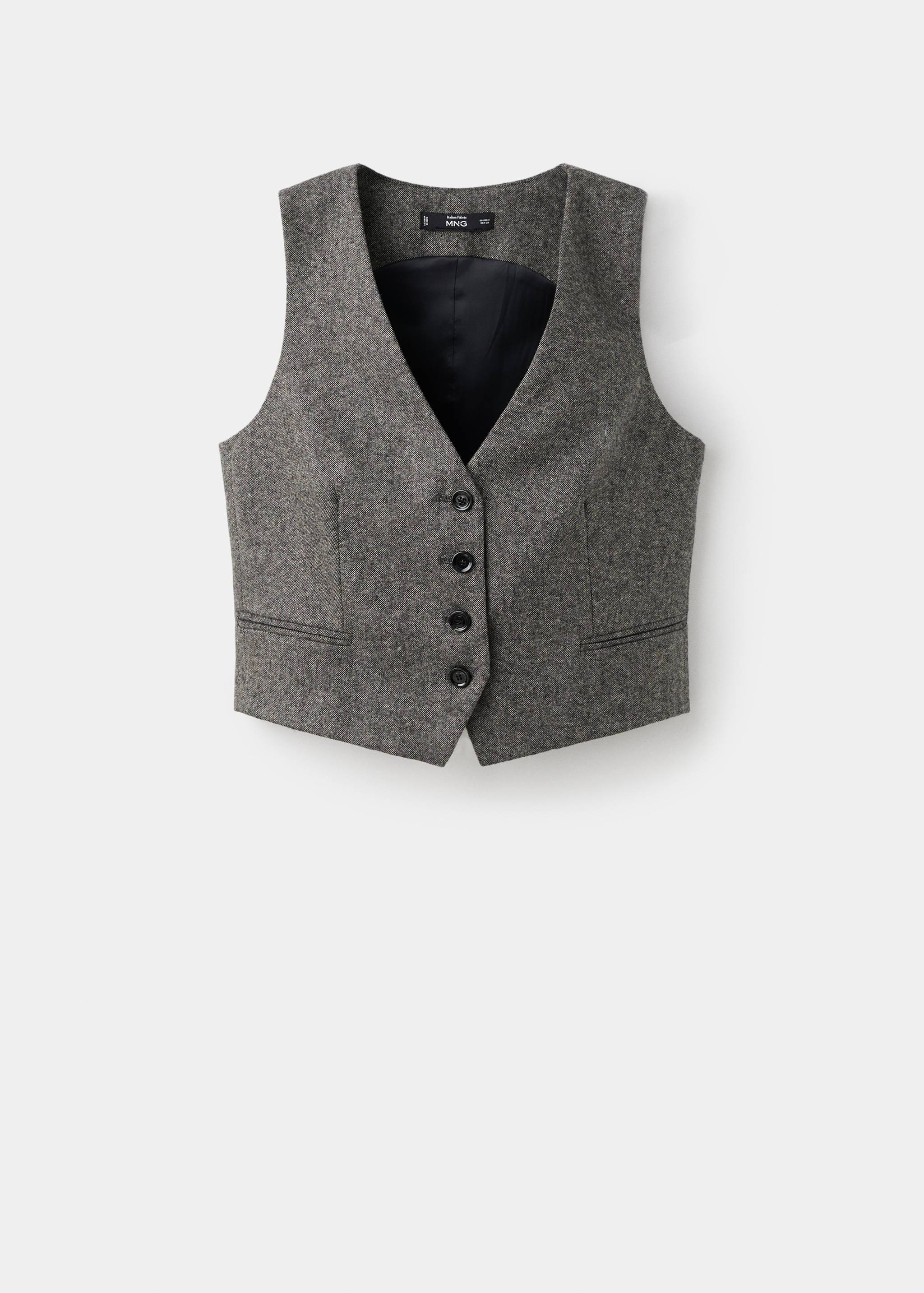 Speckled wool waistcoat - Article without model