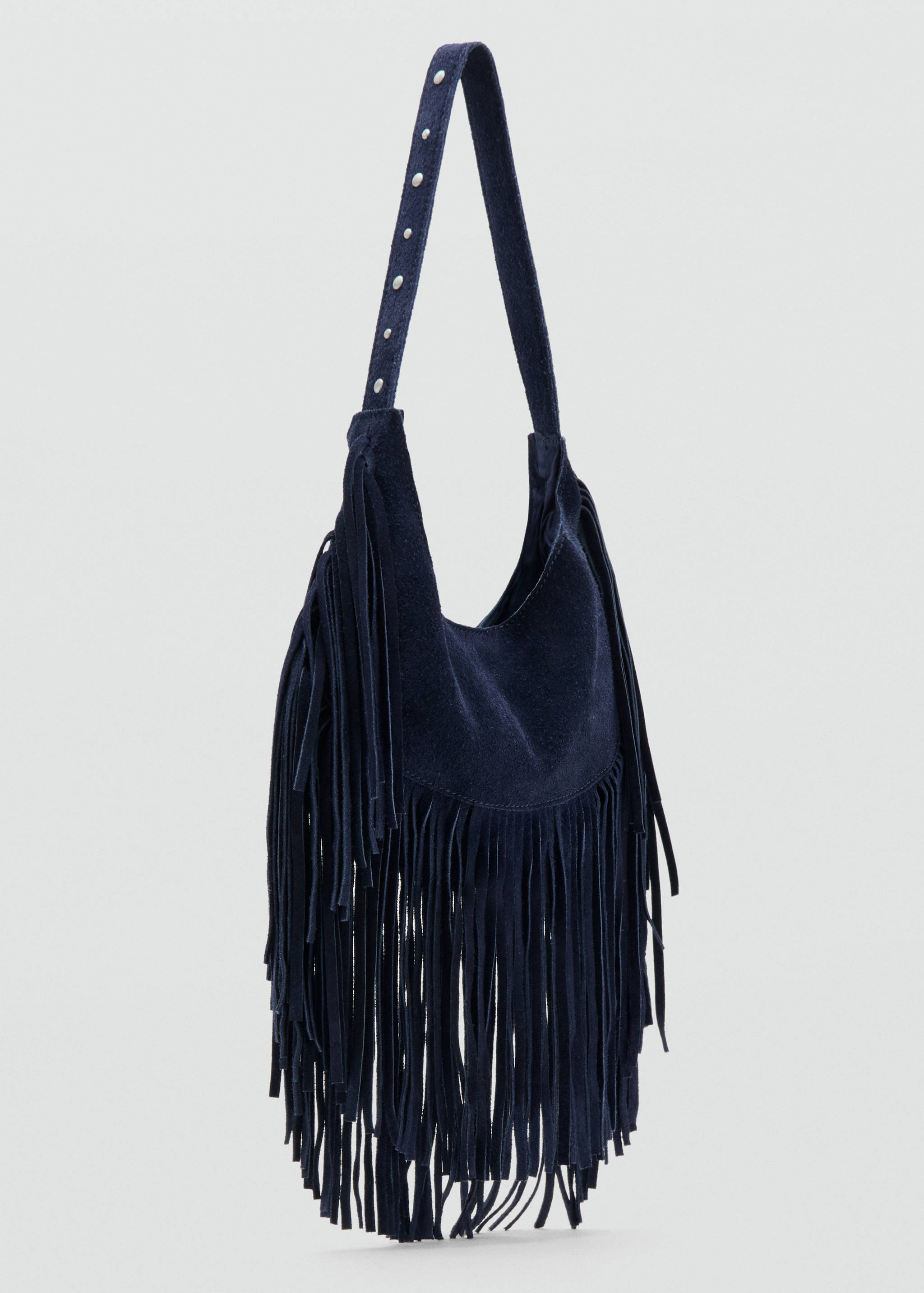 Fringe leather bag - Medium plane