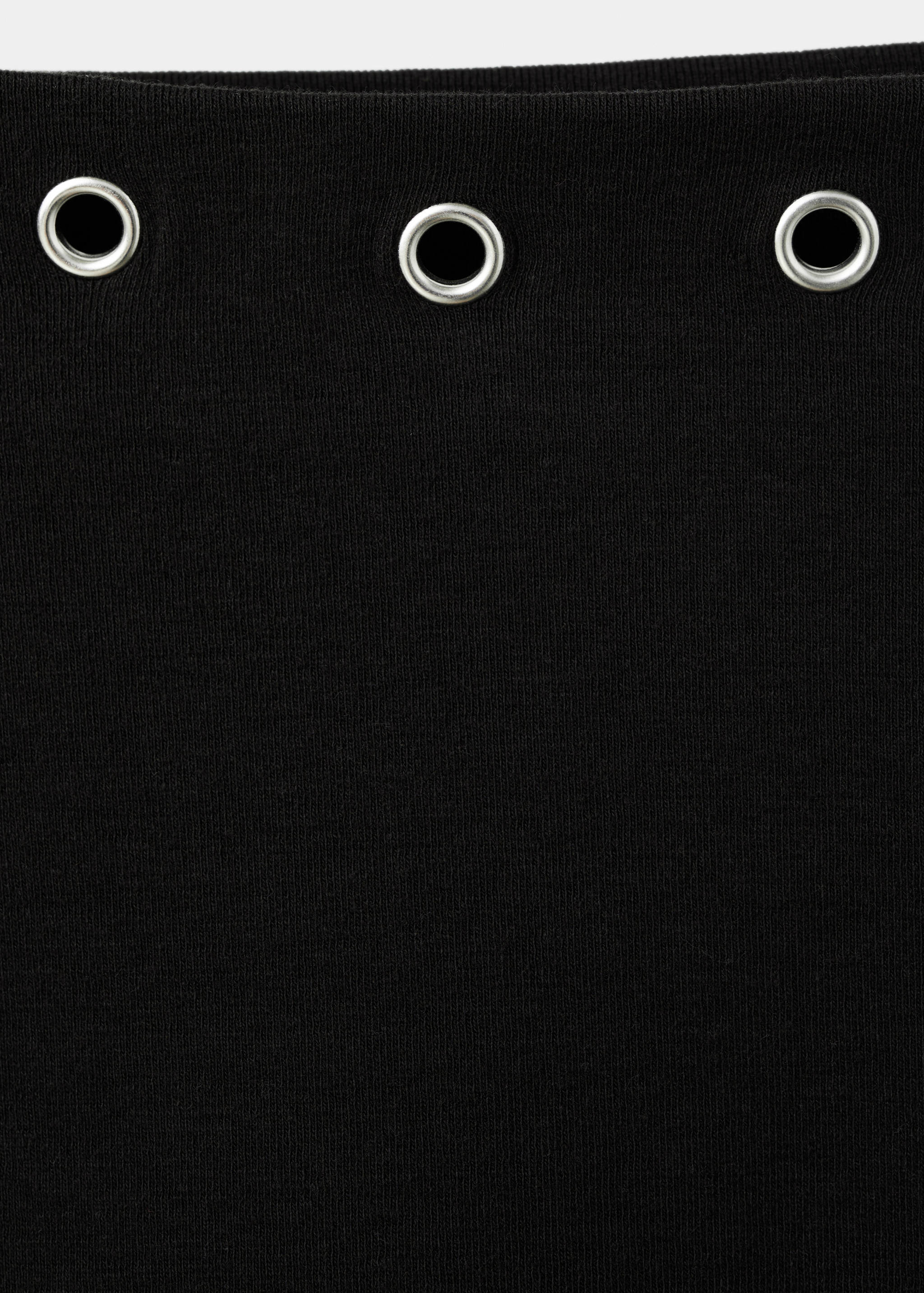 Boat-neck t-shirt with studs - Details of the article 8
