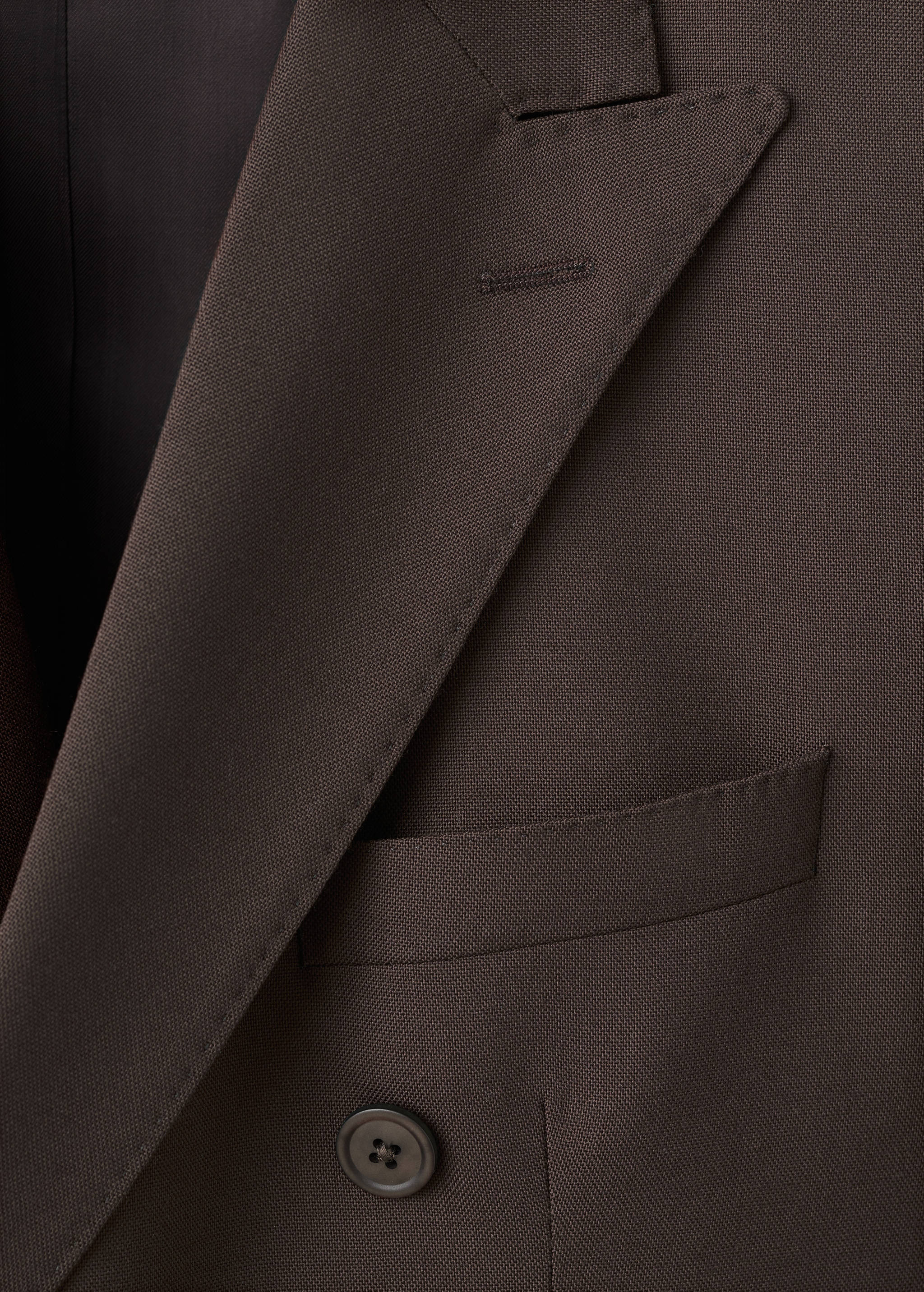 100% Italian wool double-breasted suit jacket - Details of the article 8