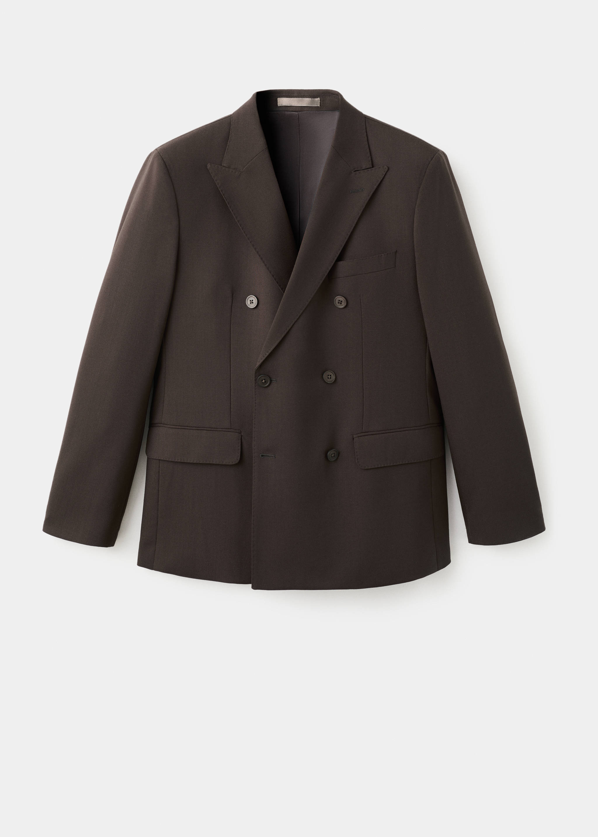 100% Italian wool double-breasted suit jacket - Article without model