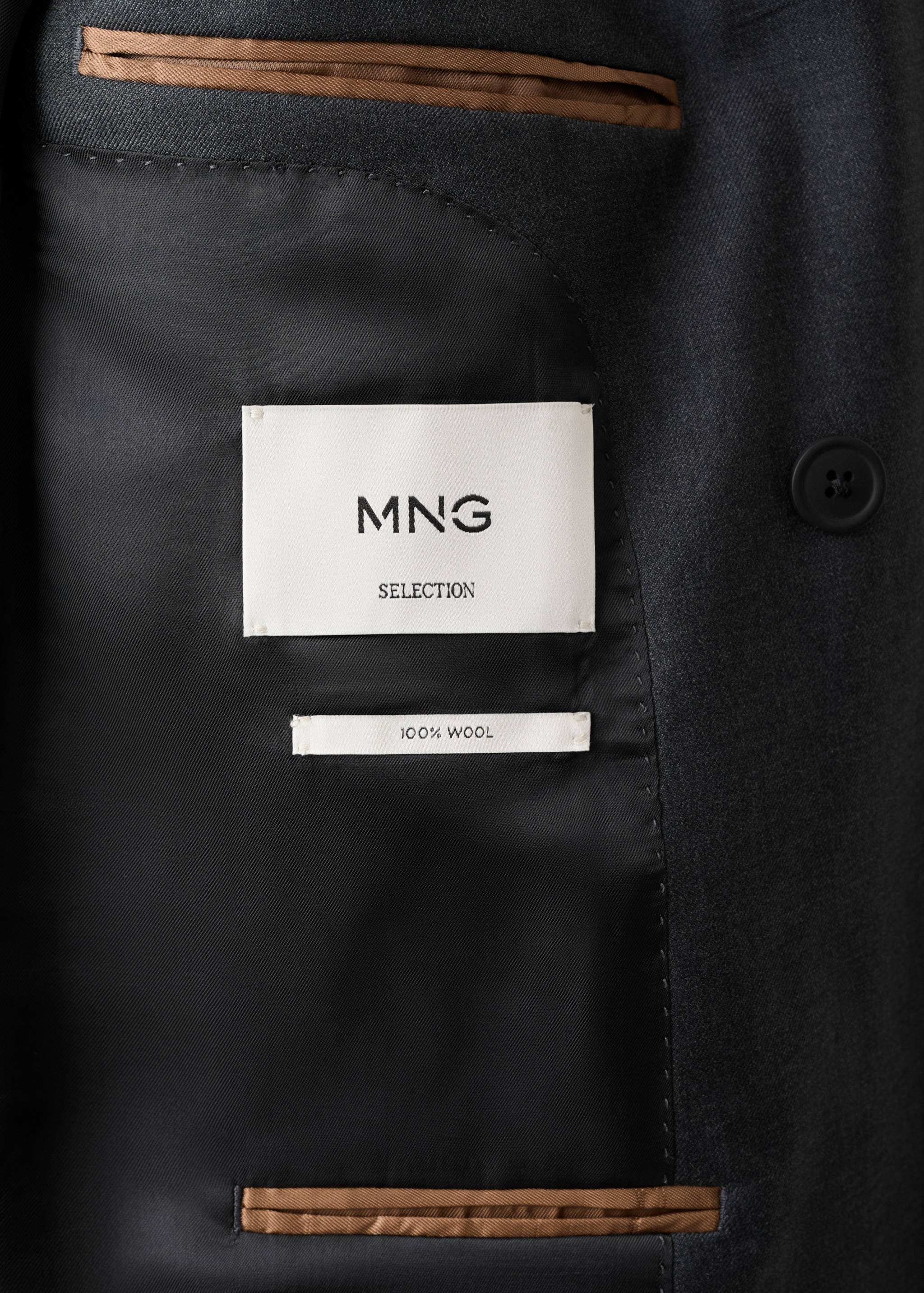 100% wool flannel double-breasted jacket - Details of the article 8