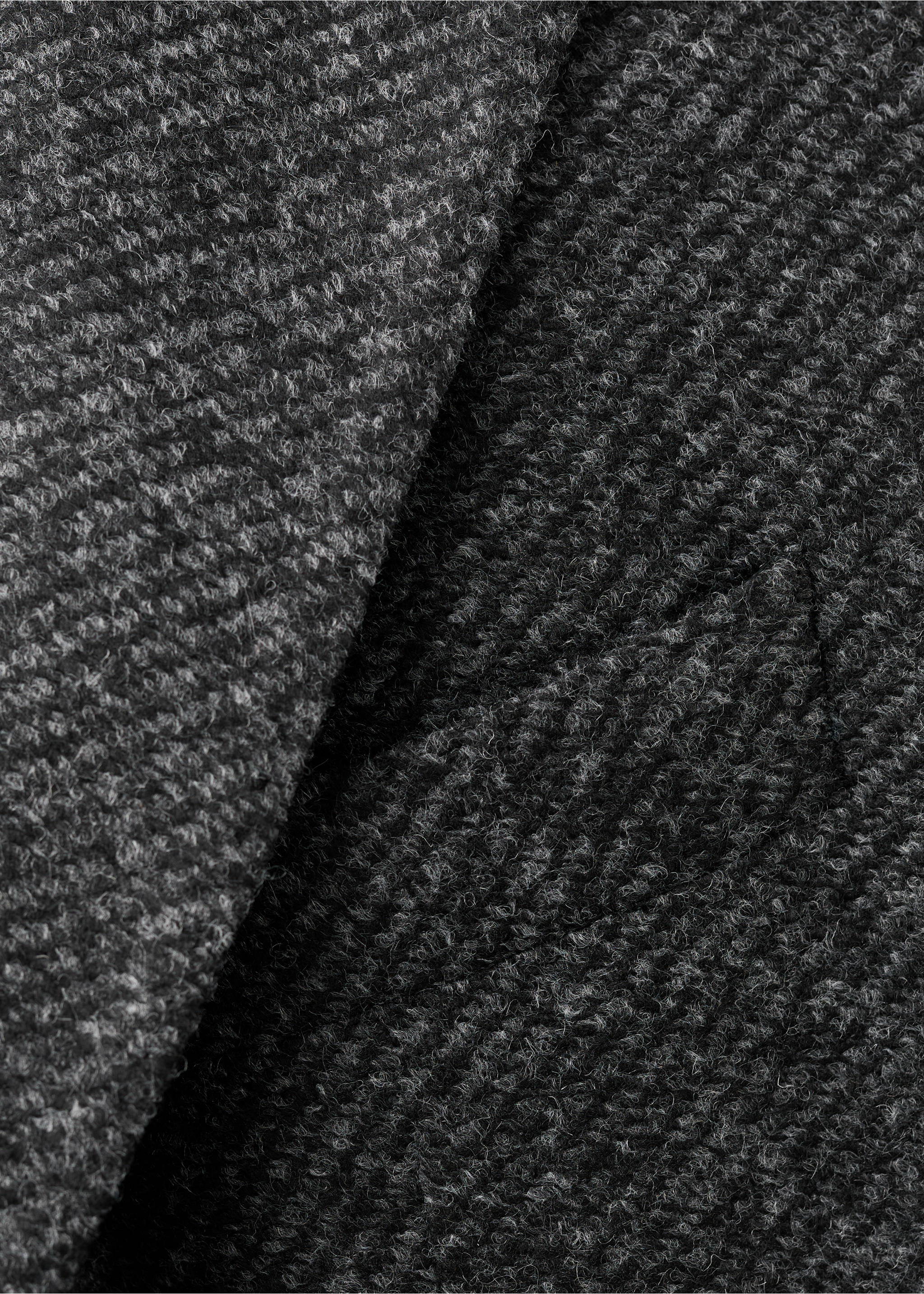 Slim fit wool blend blazer - Details of the article 8, Dark Heather Grey. Ref: 17028275-00.