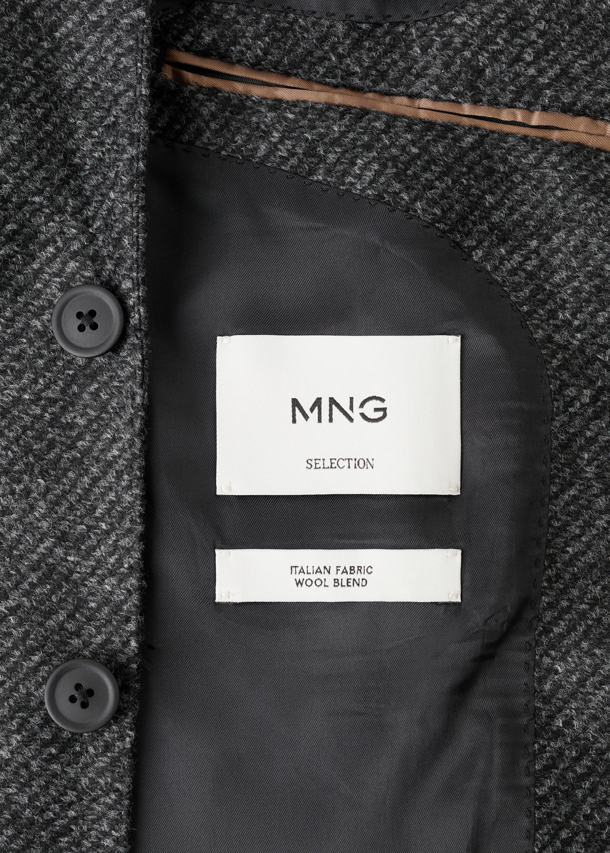 Slim fit wool blend blazer - Details of the article 0
