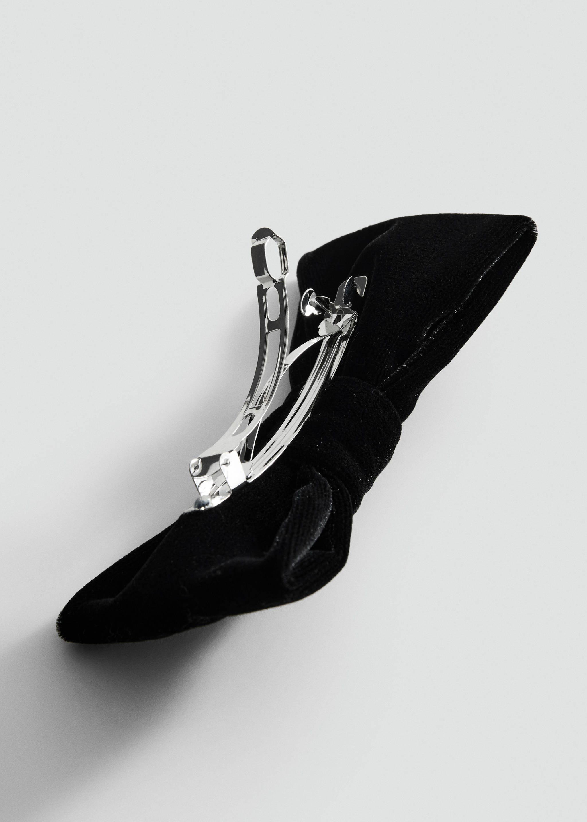 Haarspange mit Samtschleife - Mittlere Ansicht