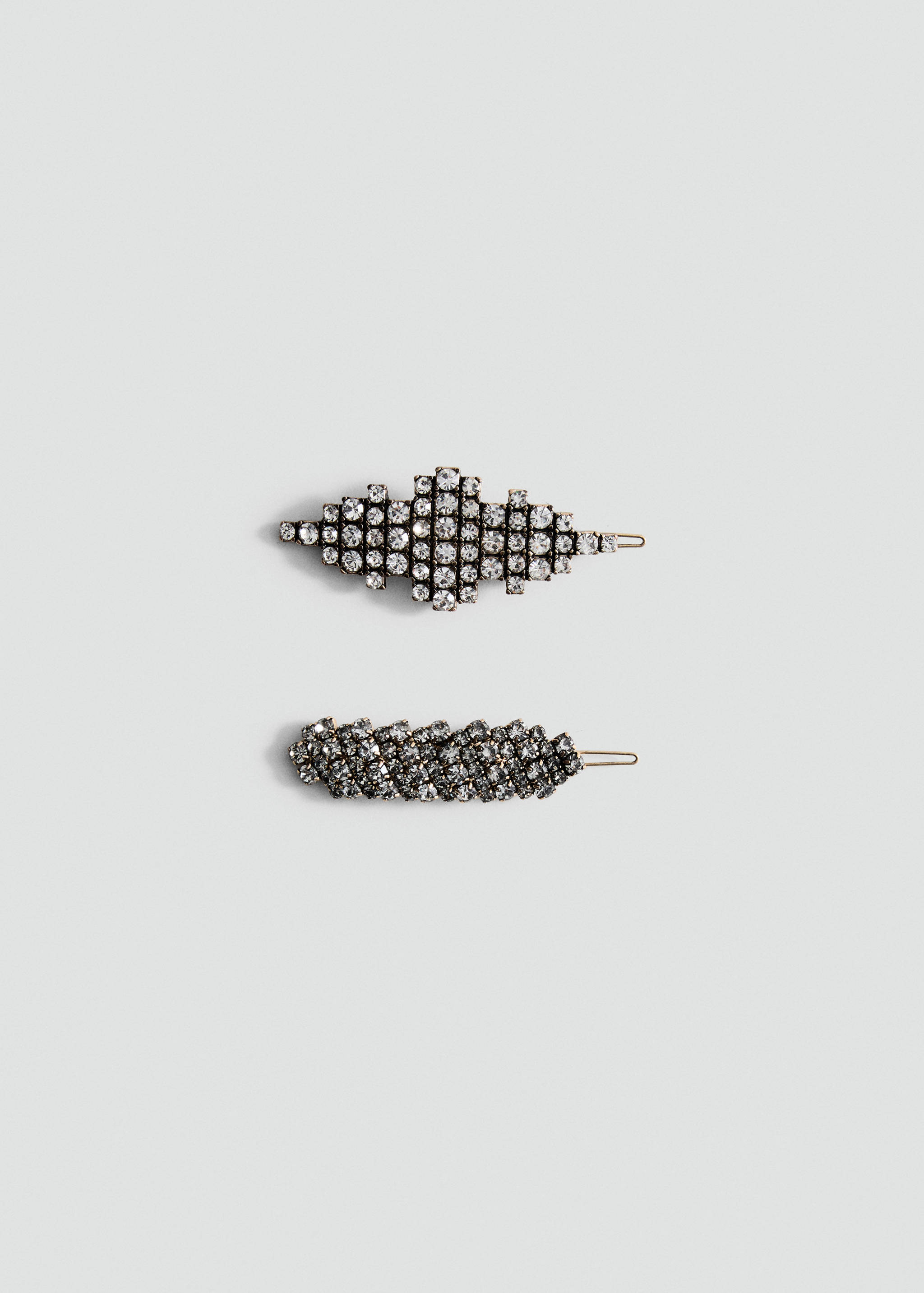 Pack of 3 crystal hair barrettes - Article without model