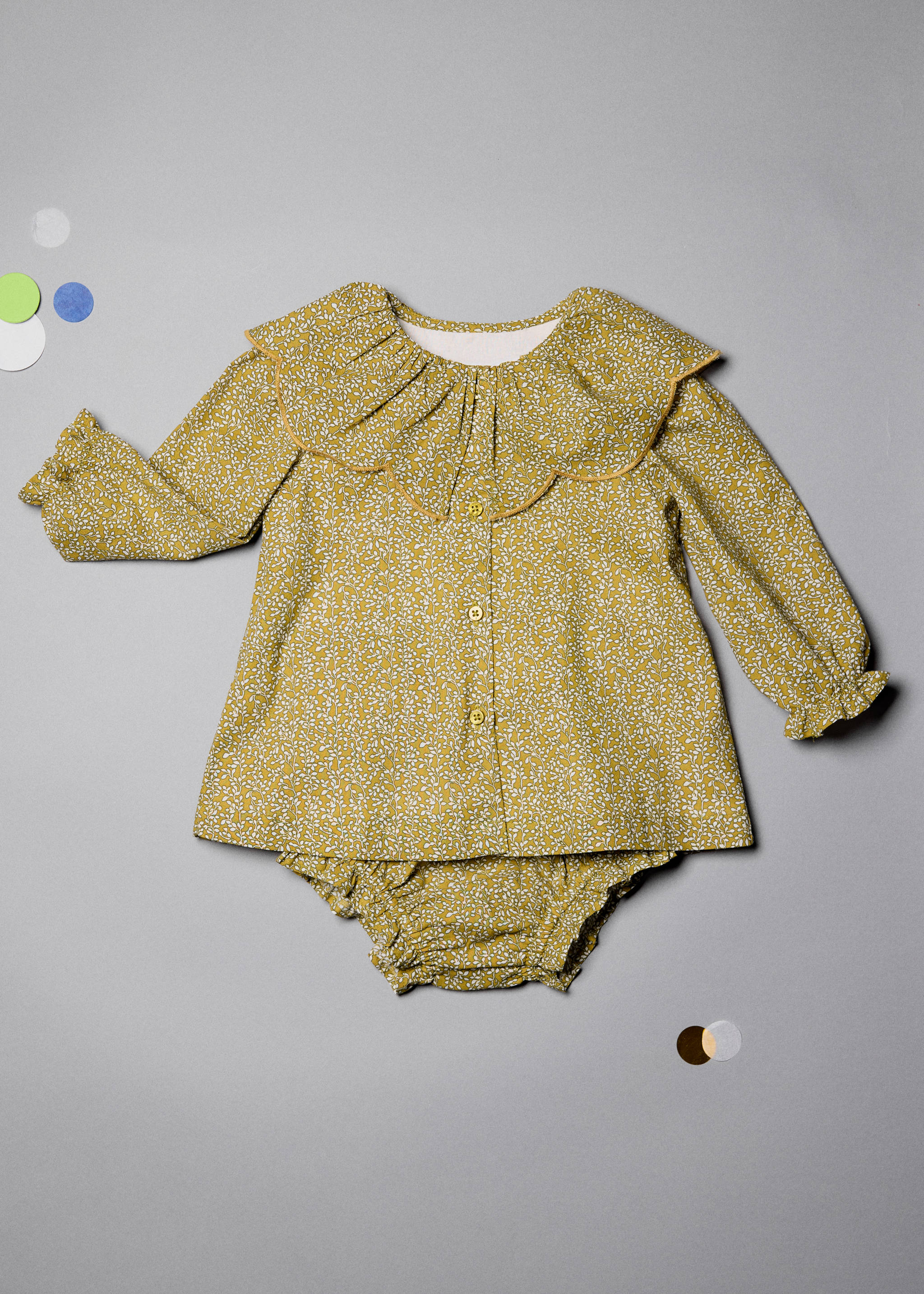 Vestit i calces bolquer volant - Detall de l'article 5, Verd. Ref: 17028633-00.