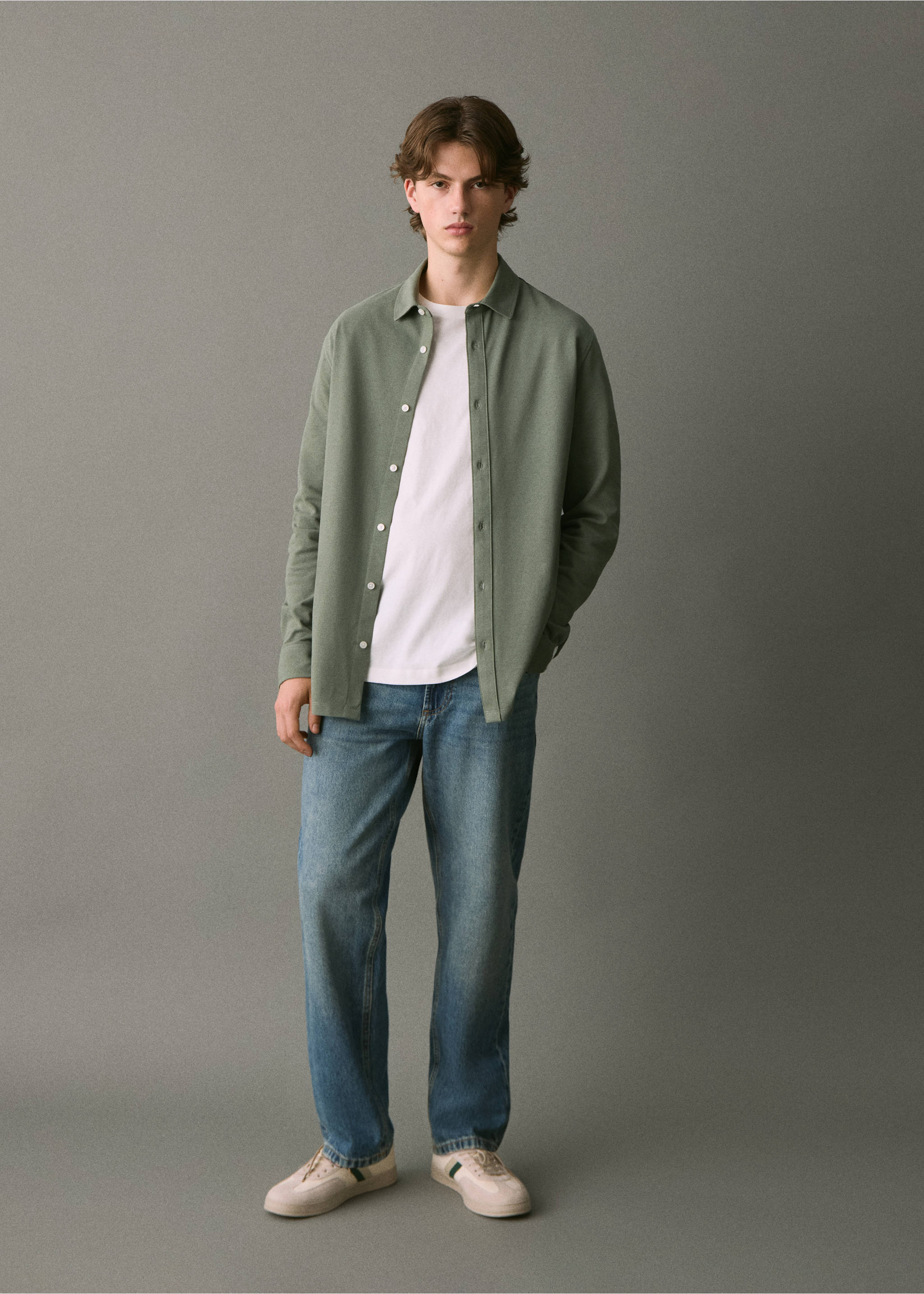 Cotton polo shirt - General plane, Khaki. Ref: 17028638-00.