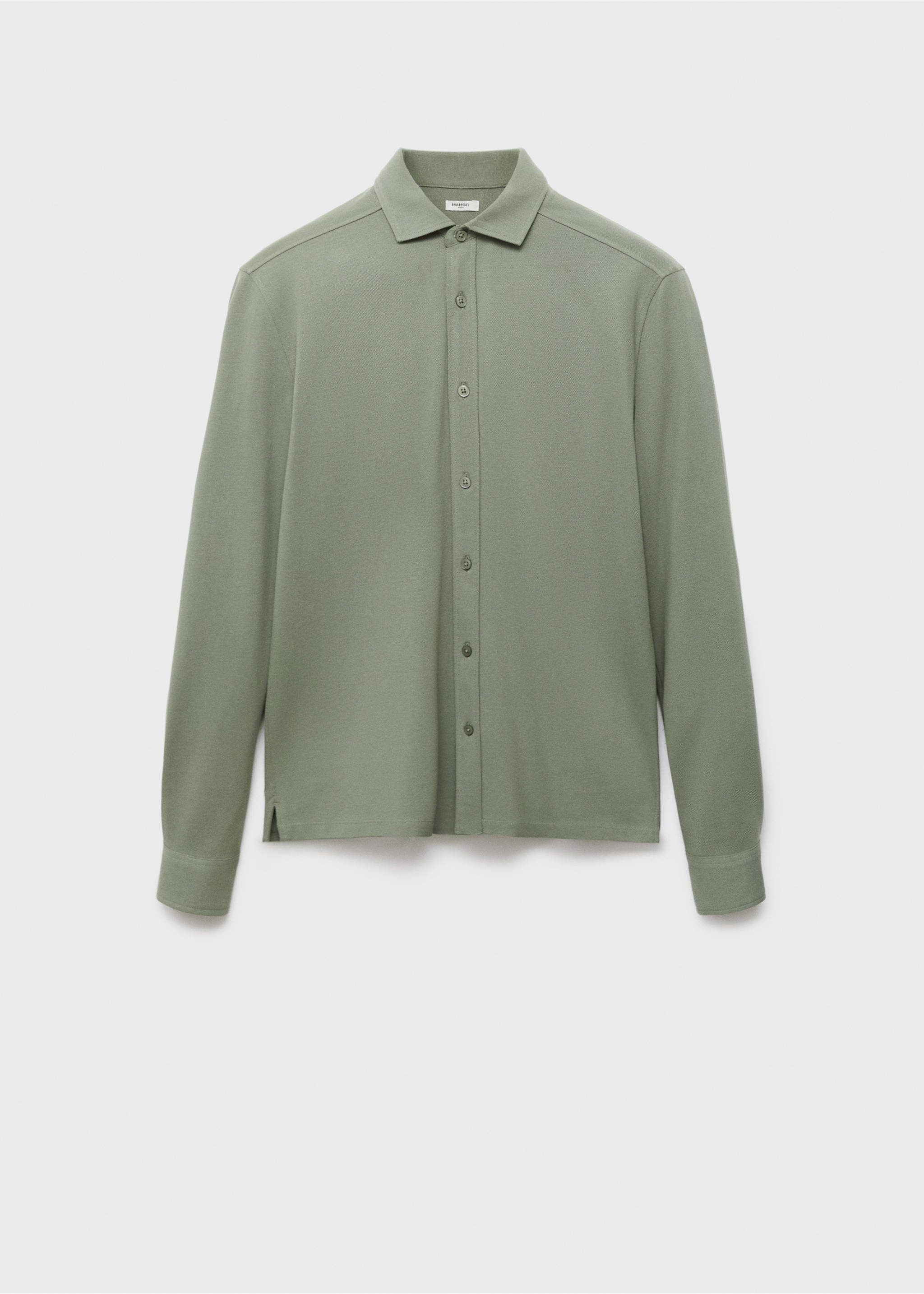 Cotton polo shirt - Article without model, Khaki. Ref: 17028638-00.