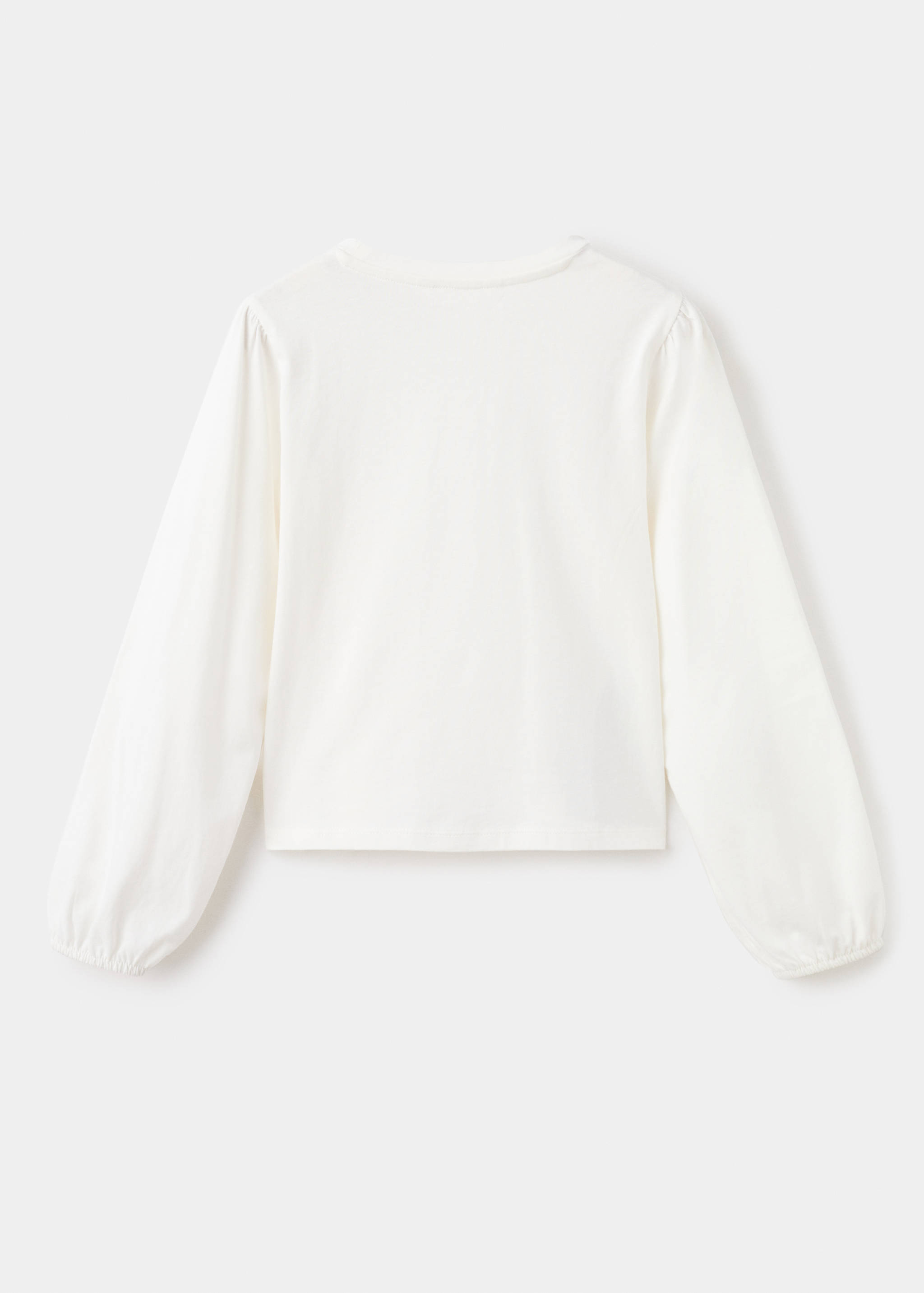Shiny cotton T-shirt - Reverse of the article