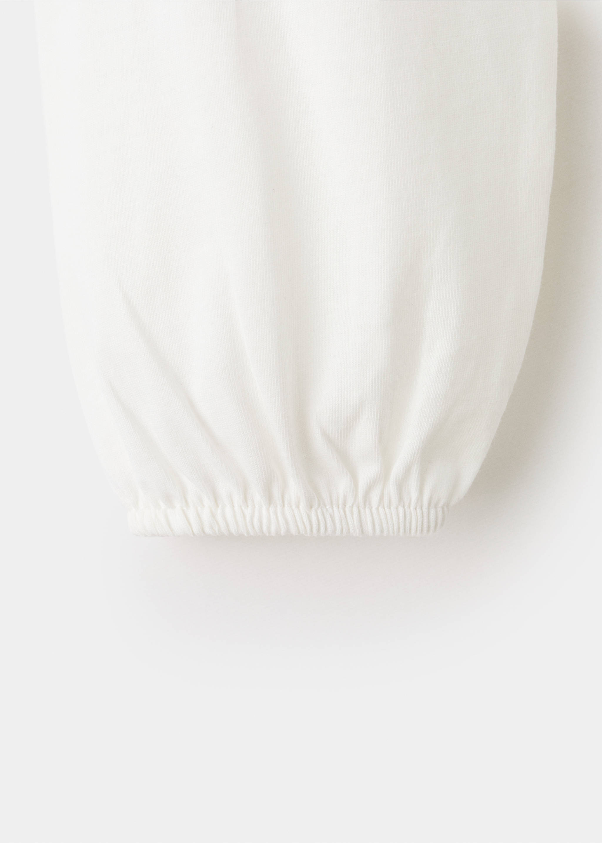 Shiny cotton T-shirt - Details of the article 0, Off White. Ref: 17029096-00.