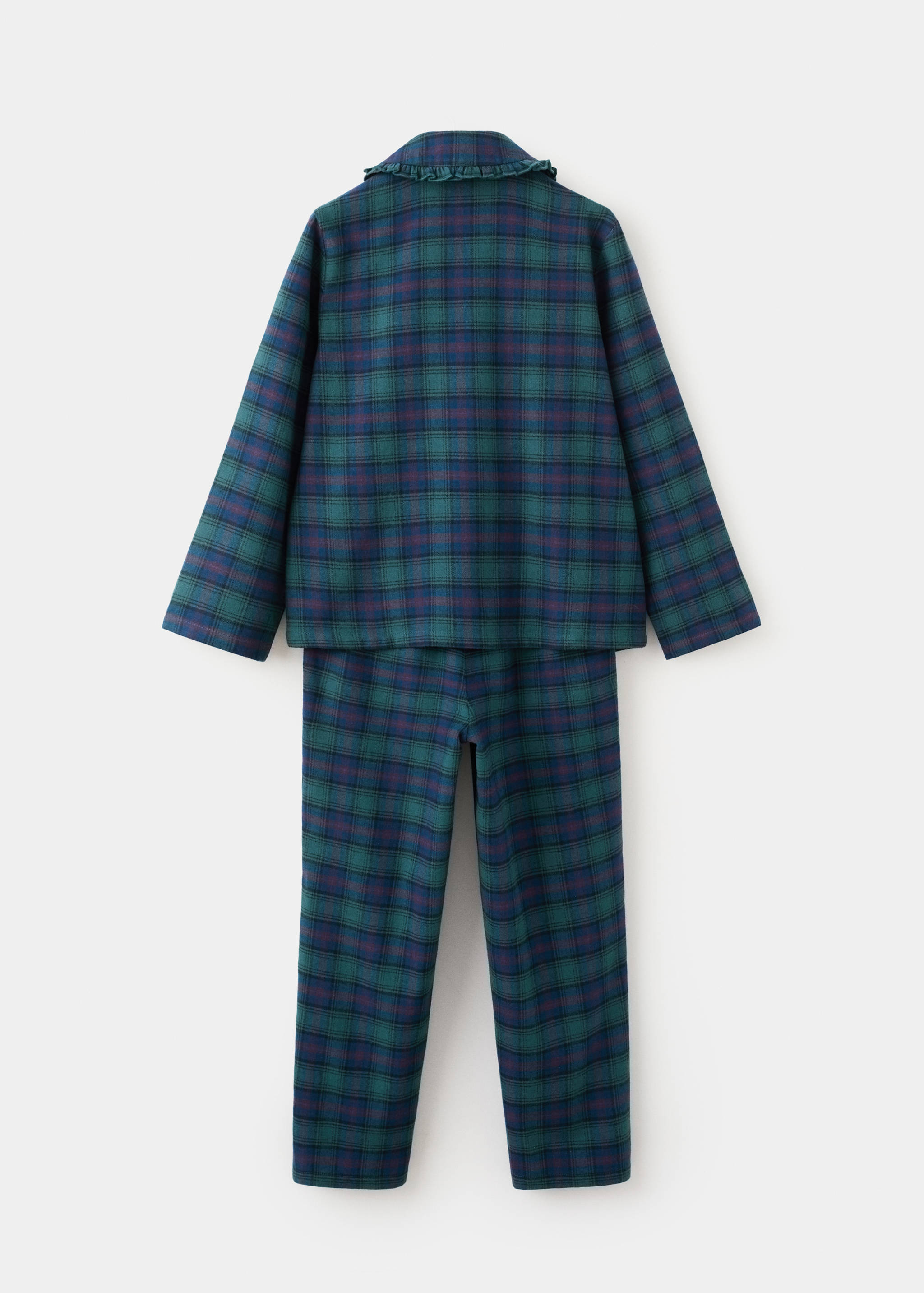 Lange geruite pyjama - Achterkant van het artikel