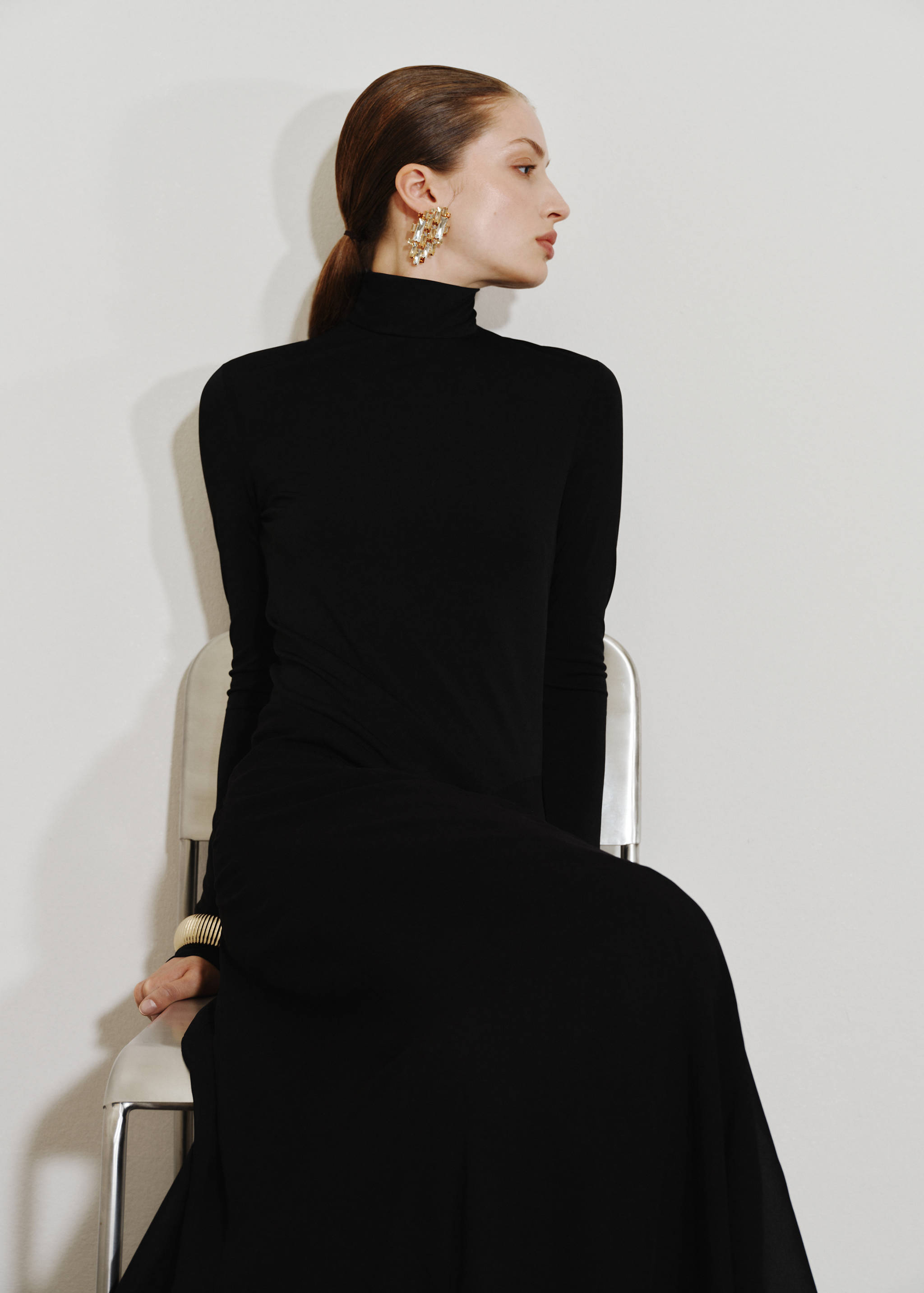 A-Linien-Kleid mit Stehkragen - Detail des Artikels 2