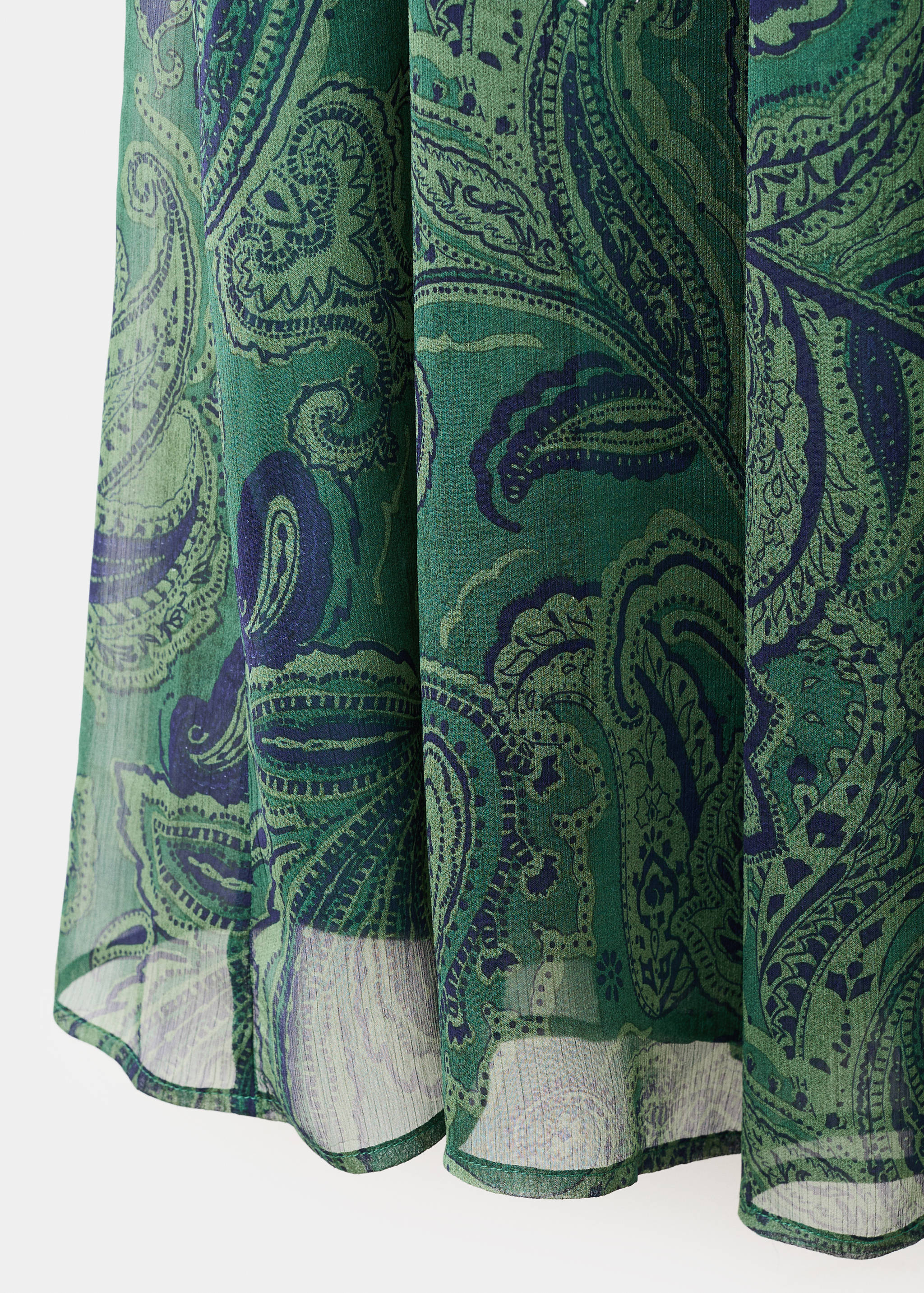 Bedrucktes Kleid mit Gürtel - Detail des Artikels 0