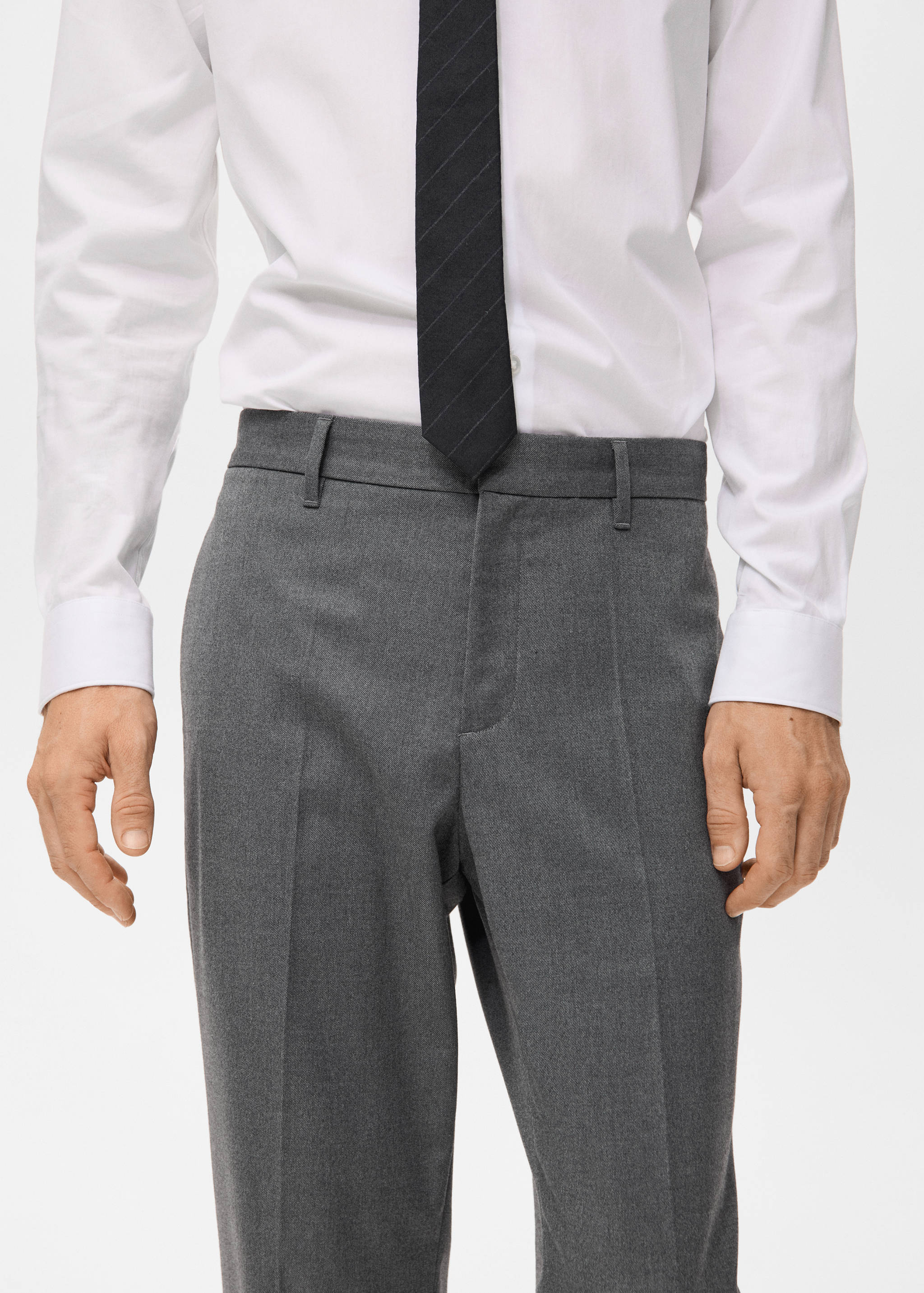Flowy straight-fit trousers - Details of the article 1