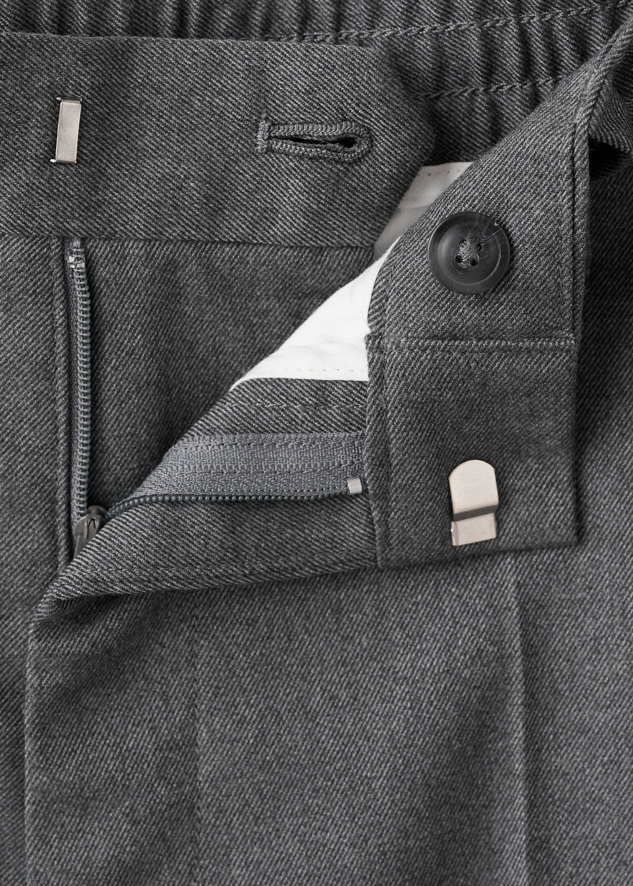 Flowy straight-fit trousers - Details of the article 8