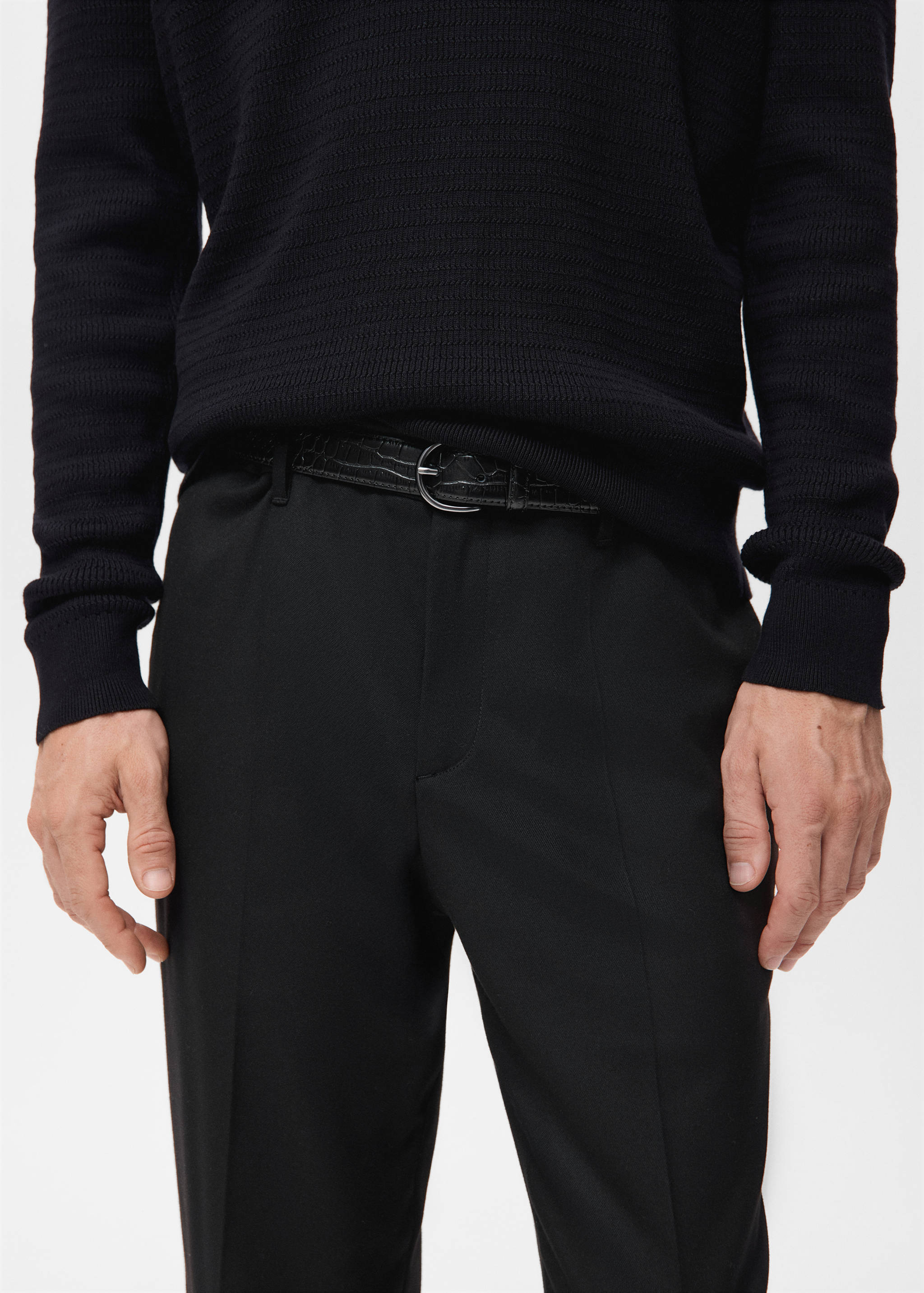Flowy straight-fit trousers - Details of the article 1