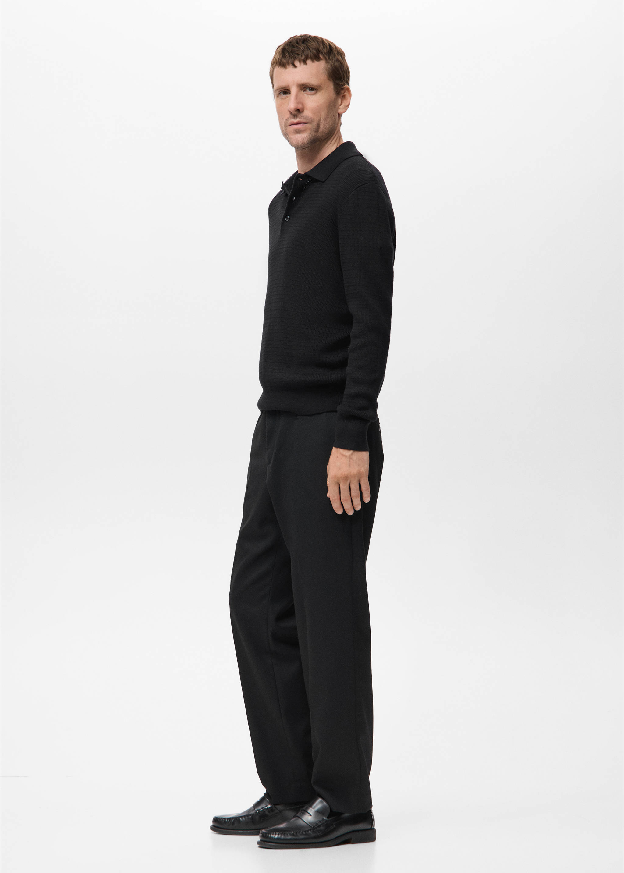 Flowy straight-fit trousers - Details of the article 2