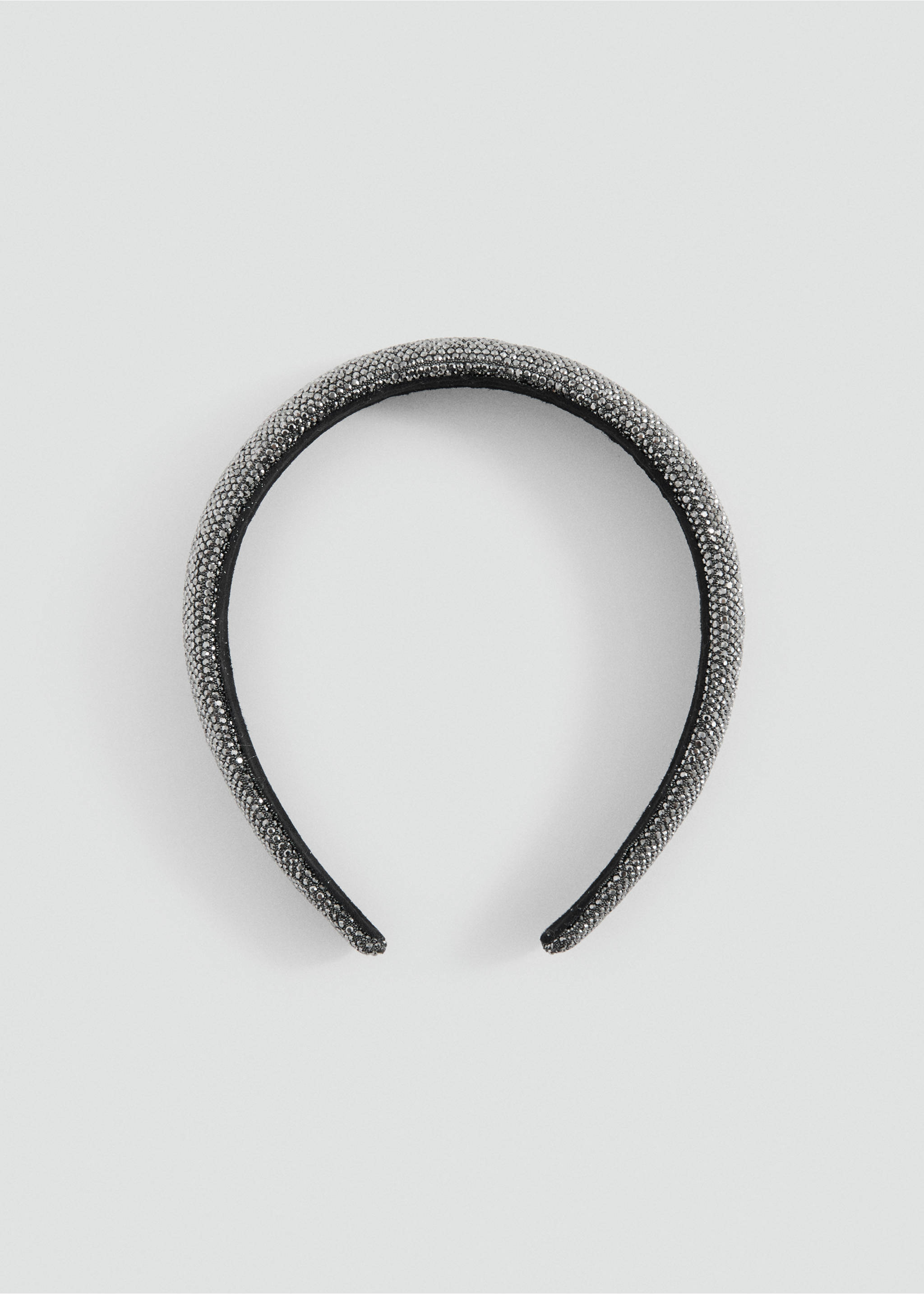 Rhinestone hairband - Article without model, Black. Ref: 17029211-00.