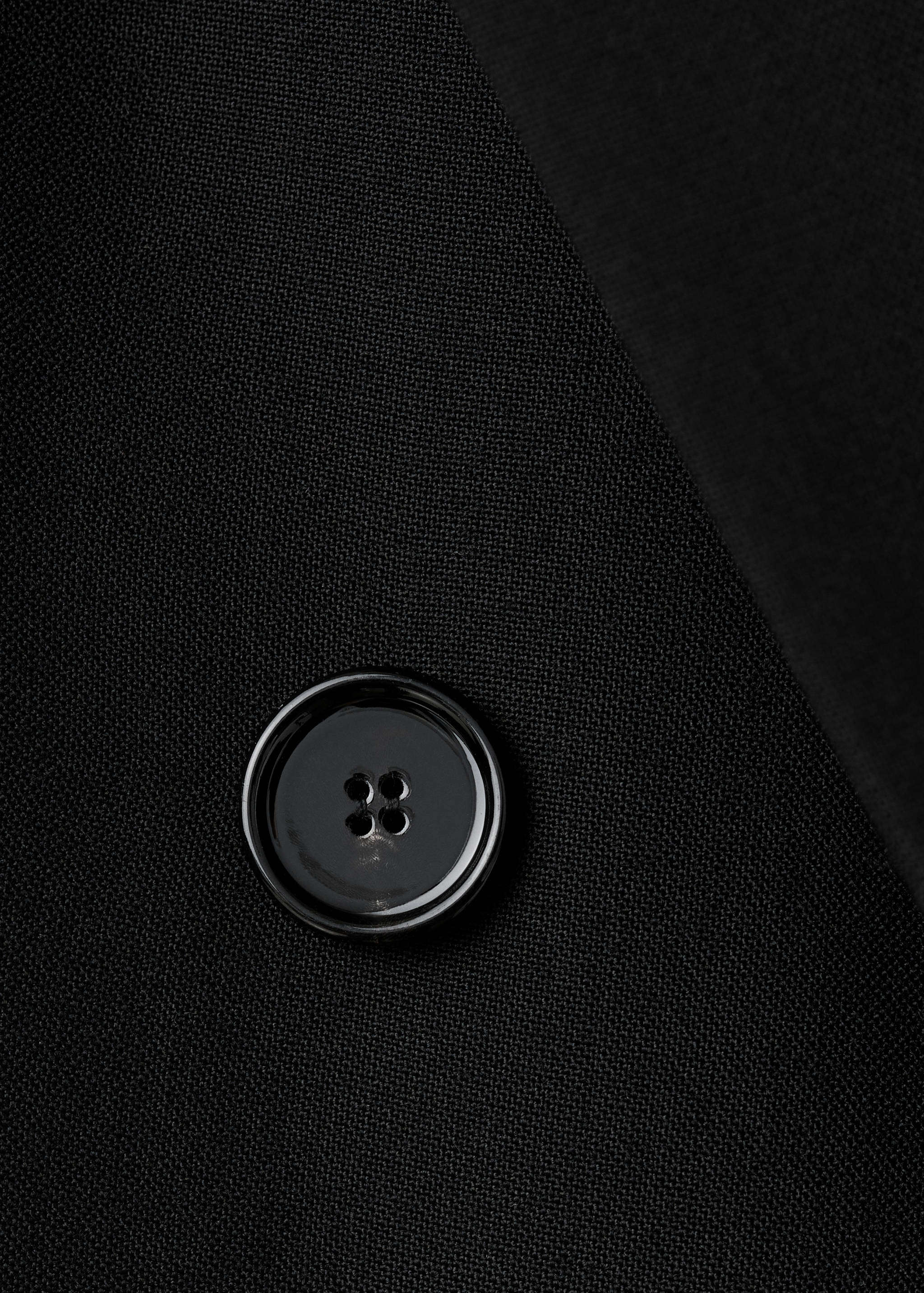 Double-breasted wool blend blazer - Details of the article 0