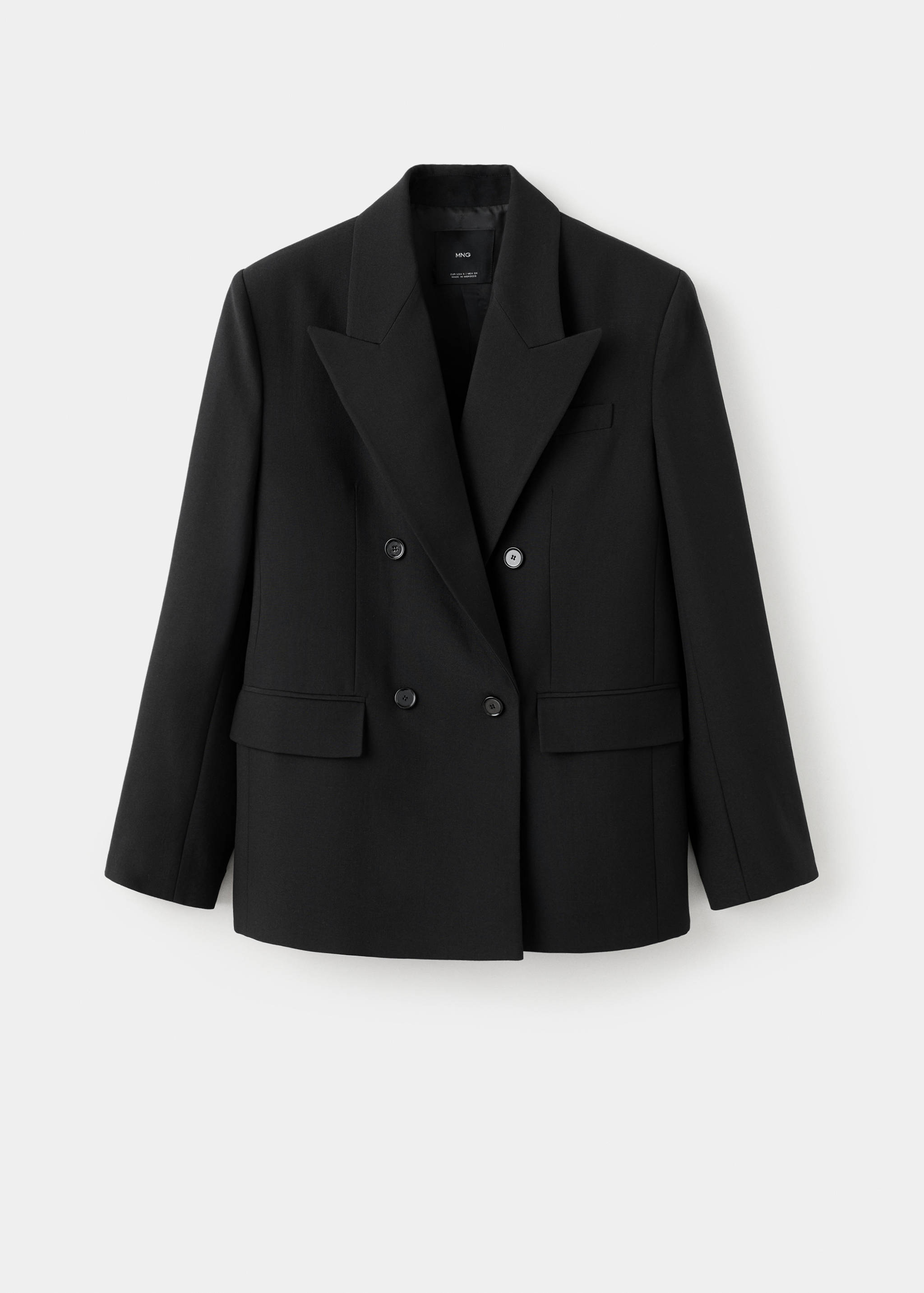 Double-breasted wool blend blazer - Article without model