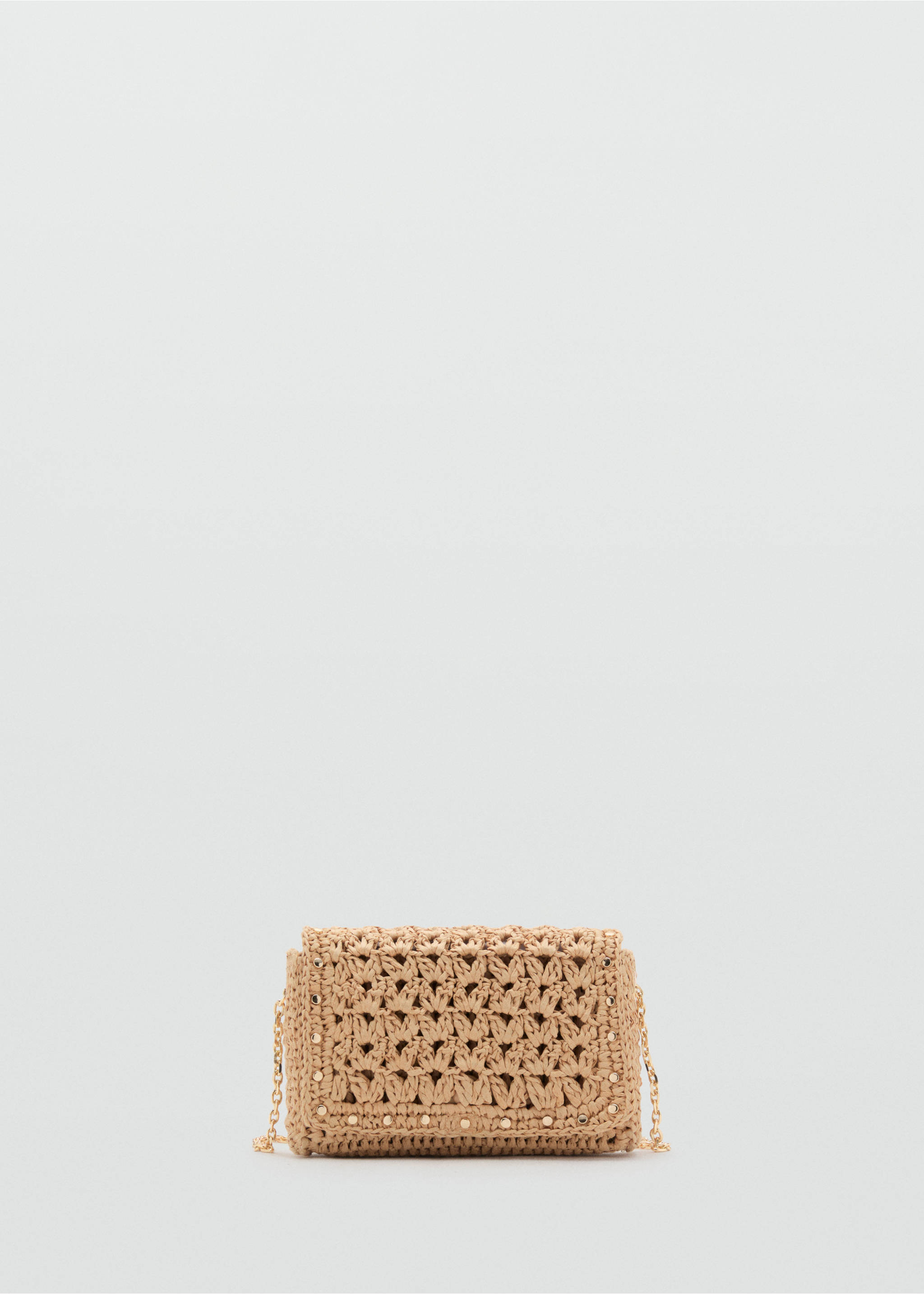 Mini natural fibre crossbody bag - Article without model, Beige. Ref: 17031121-00.