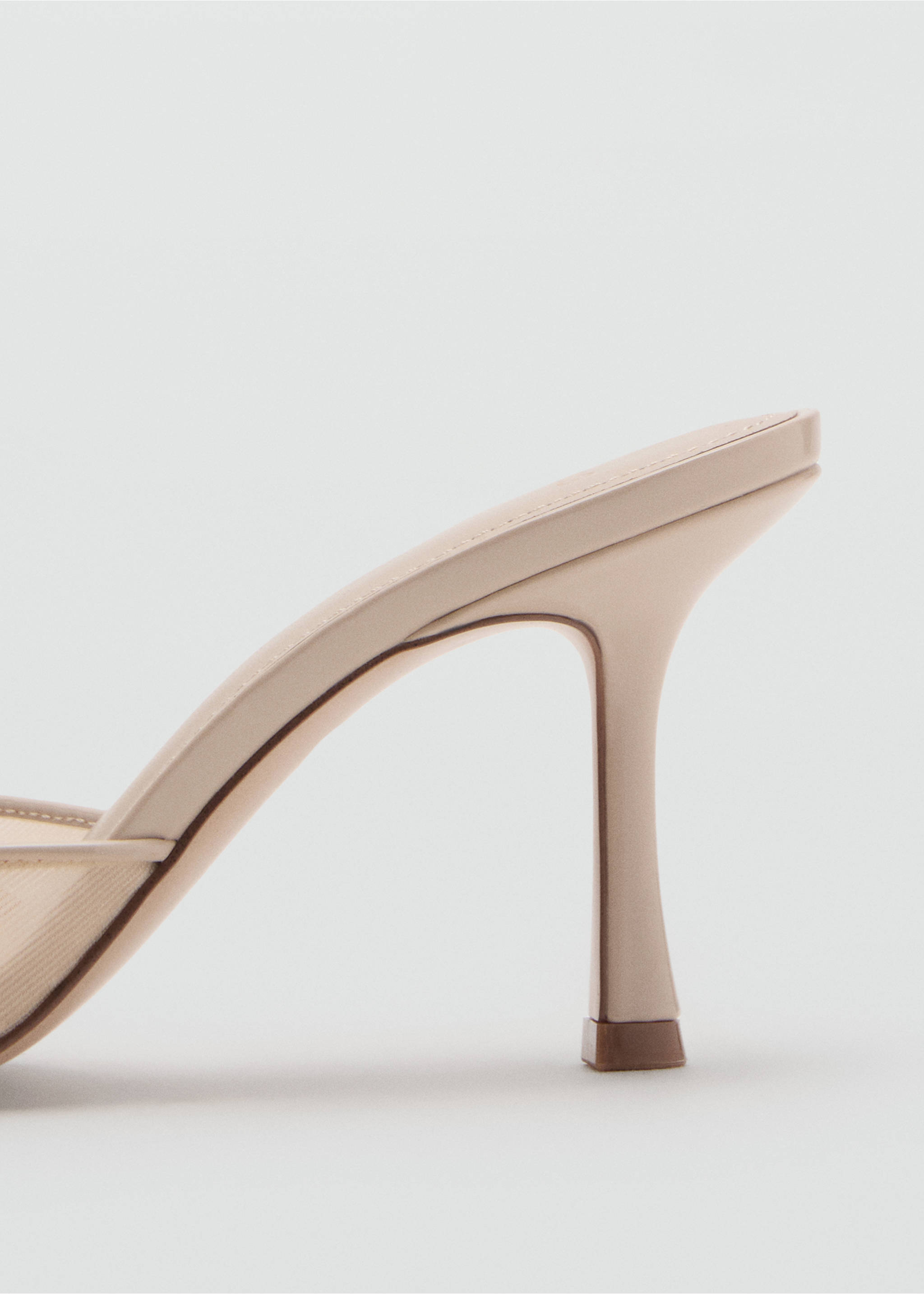 Pointed heel sandals - Details of the article 2, Beige. Ref: 17031123-00.