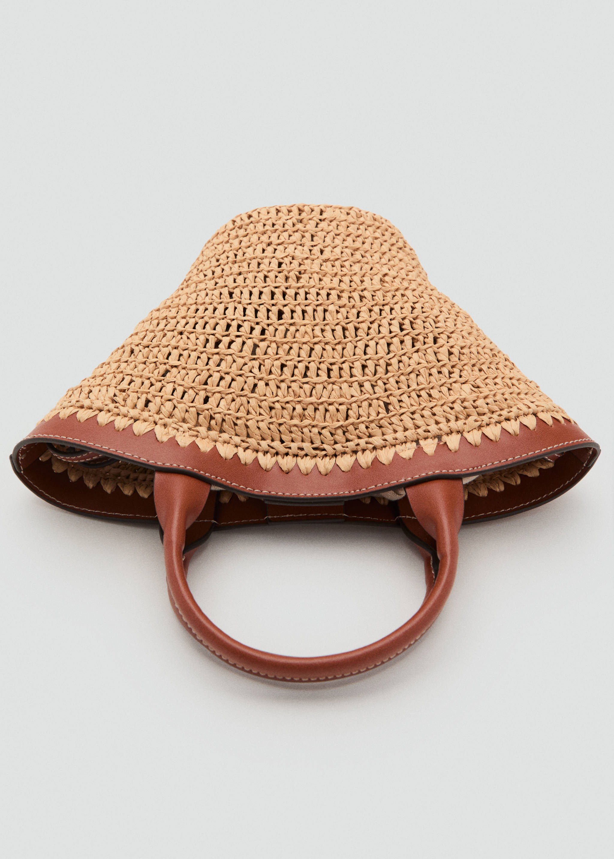 Small double-handle natural fibre bag - Details of the article 3