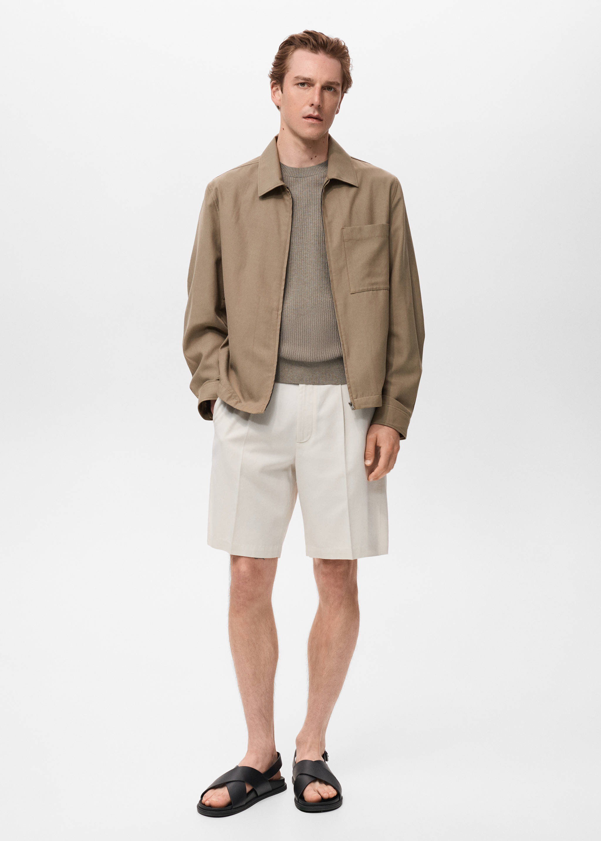 Lyocell-Jacke mit Tasche - Allgemeine Ansicht