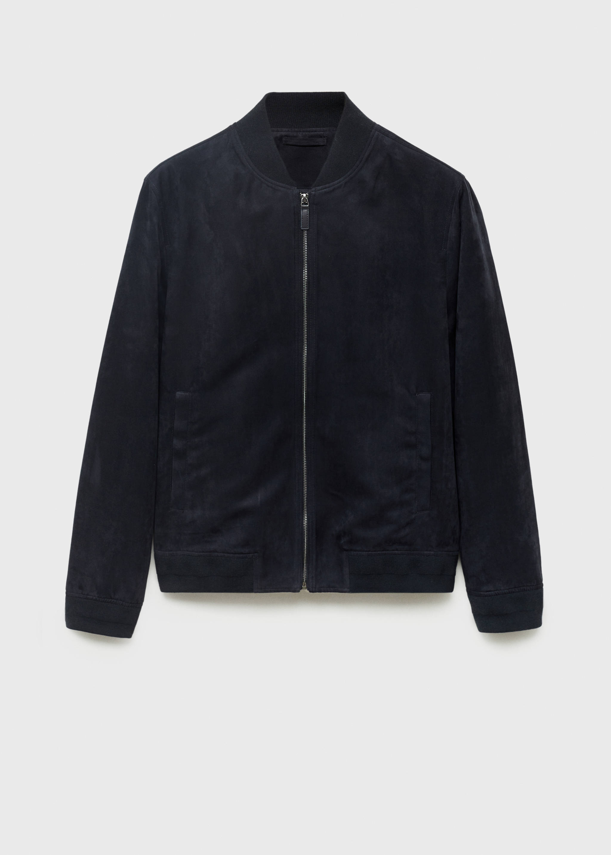 Suede-effect bomber jacket - Article without model