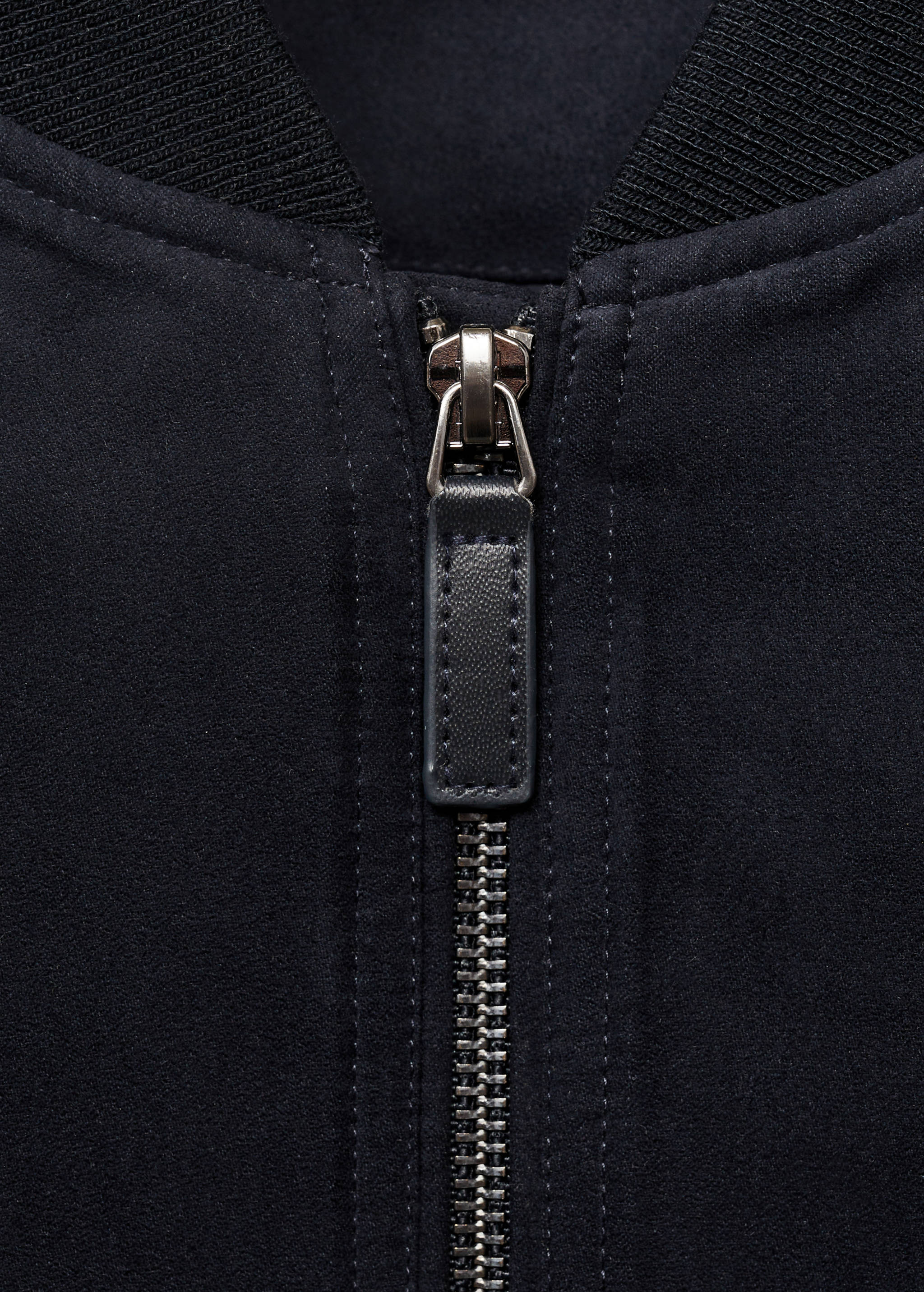 Suede-effect bomber jacket - Details of the article 8