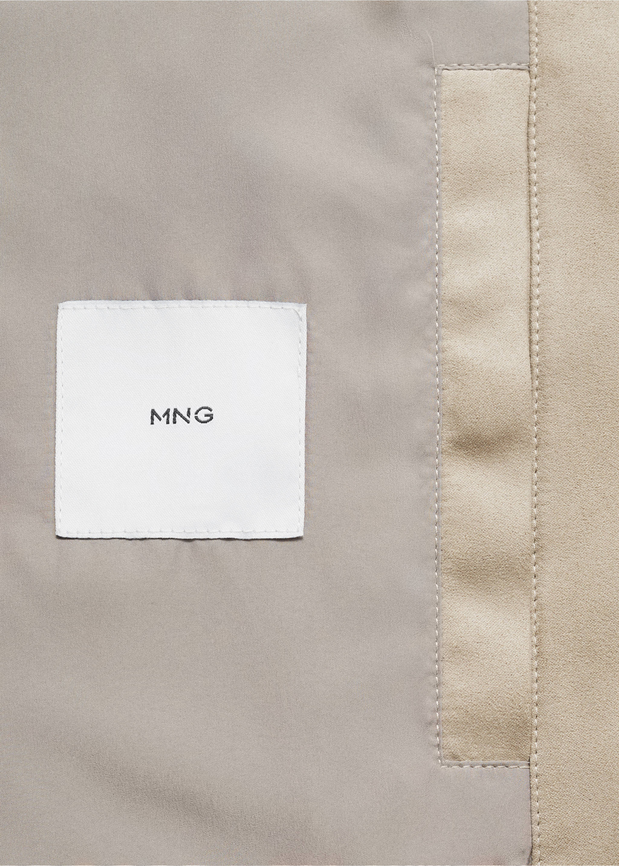 Veste bomber effet daim - Détail de l'article 0, Gris. Ref: 17031136-00.
