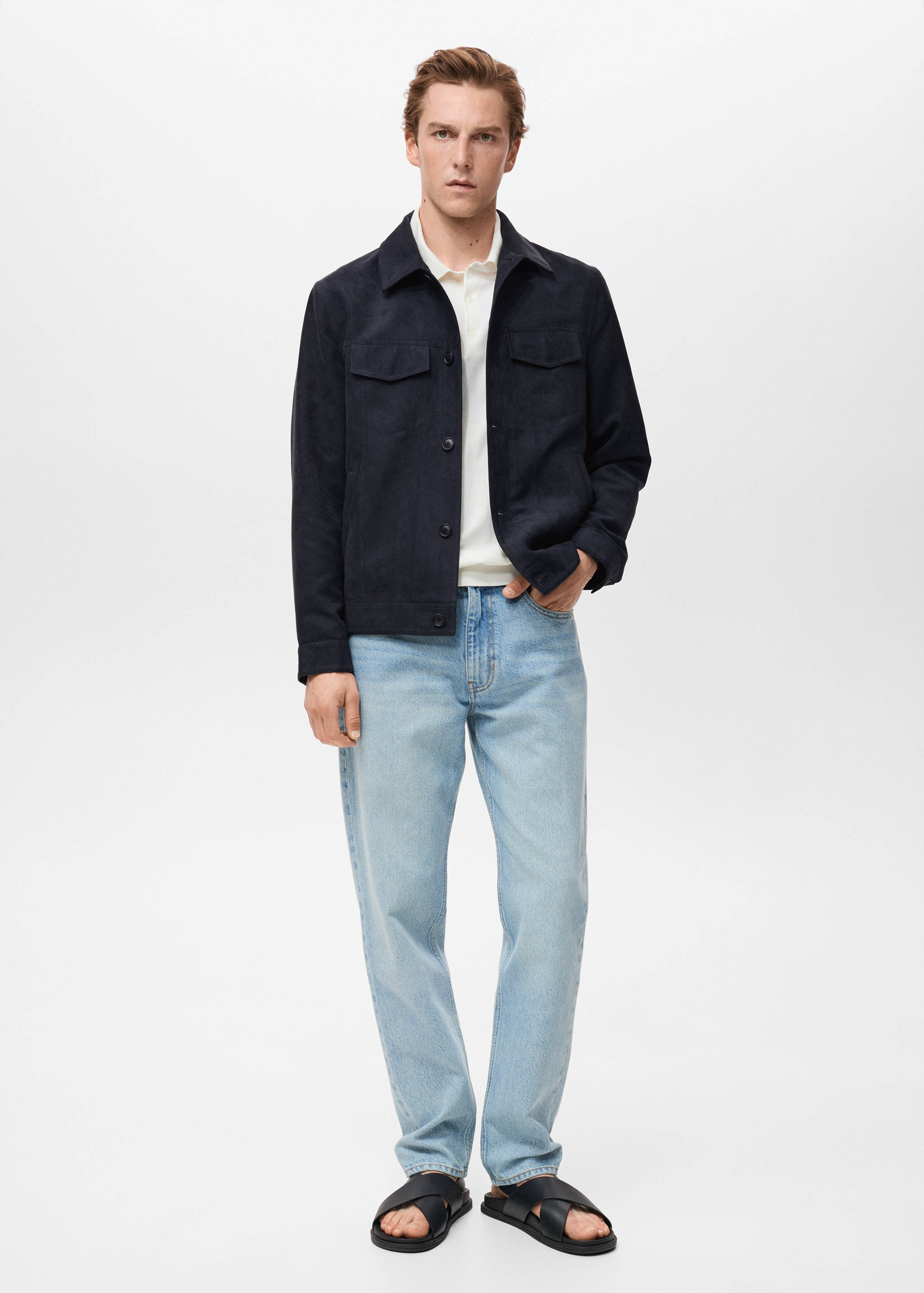 Overshirt mit Wildledereffekt - Allgemeine Ansicht
