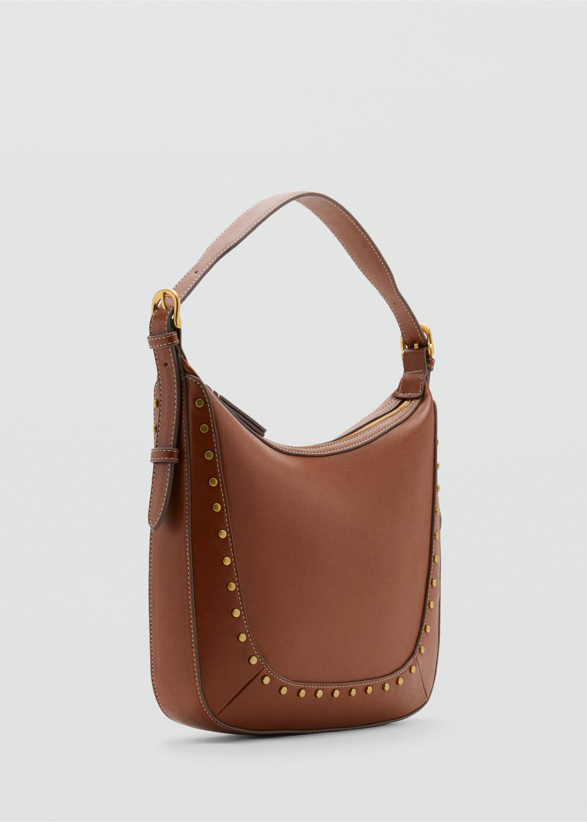 Studded shoulder bag - Medium plane, Leather. Ref: 17031140-00.