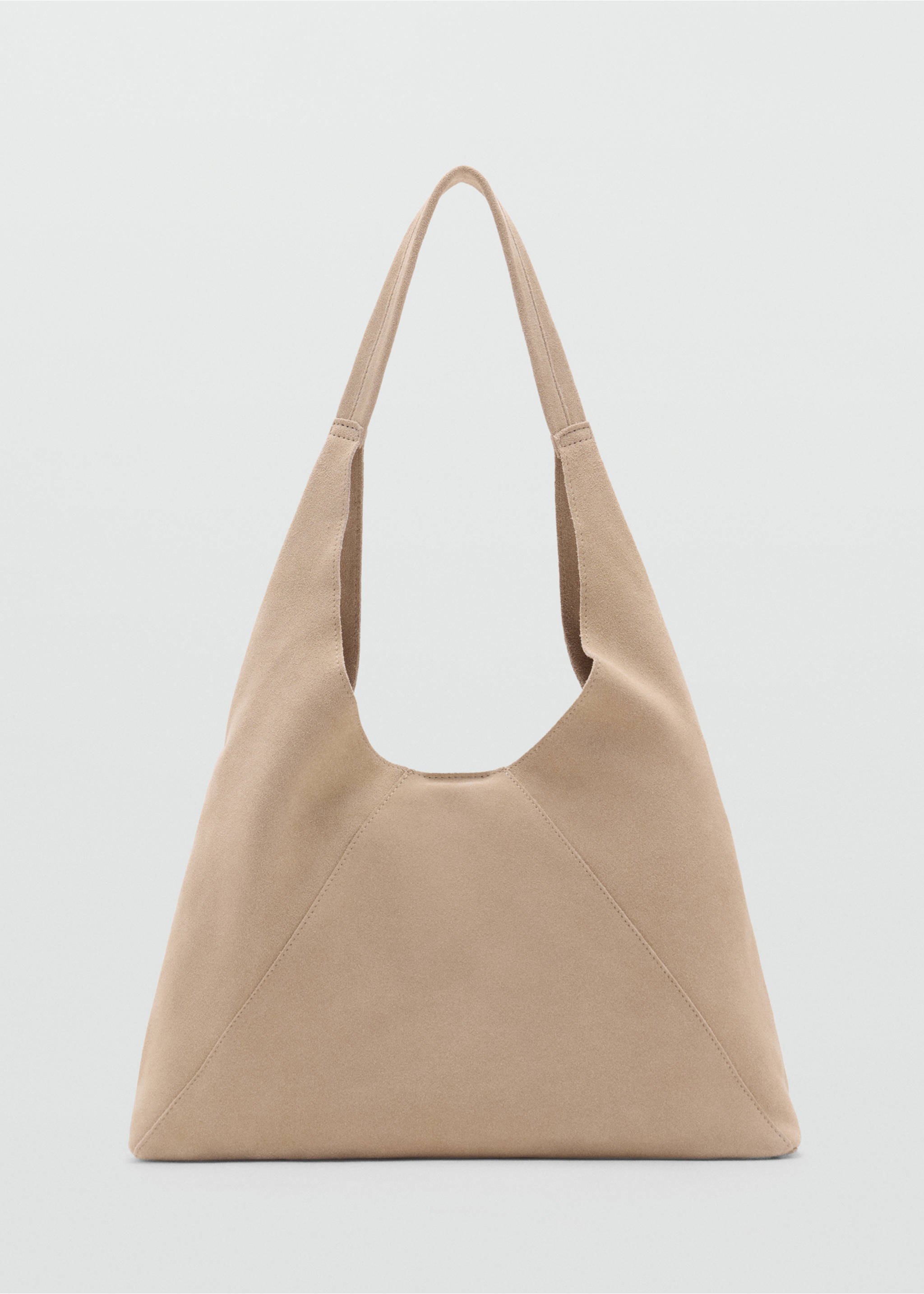 Suede shoulder bag - Article without model, Sand. Ref: 17031145-00.
