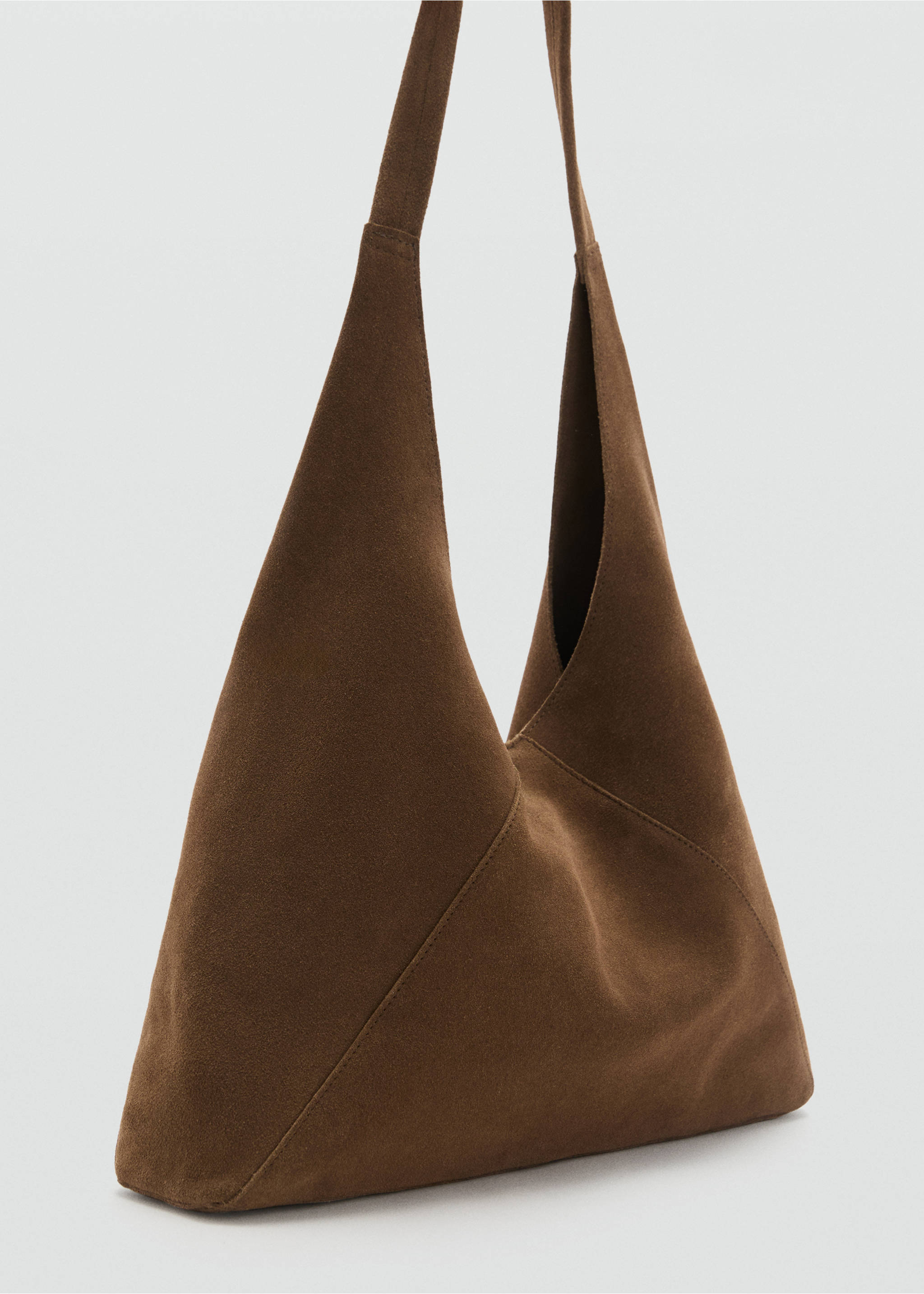 Suede shoulder bag - Medium plane, Forest Green. Ref: 17031145-00.