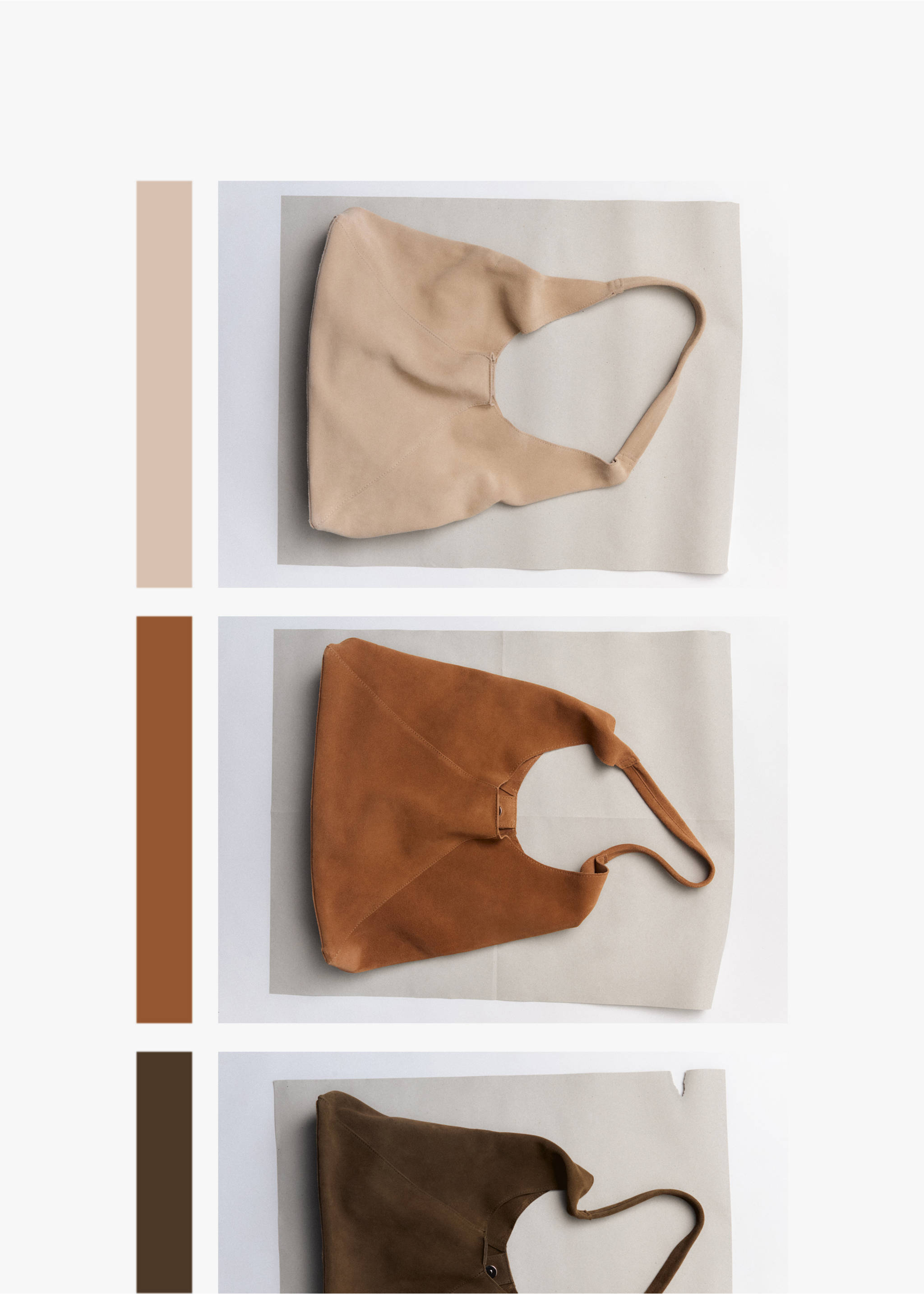 Suede shoulder bag - Details of the article 4, Leather. Ref: 17031145-00.